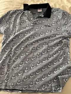 Supreme Supreme x Nike Polo Jacquard Black | Grailed