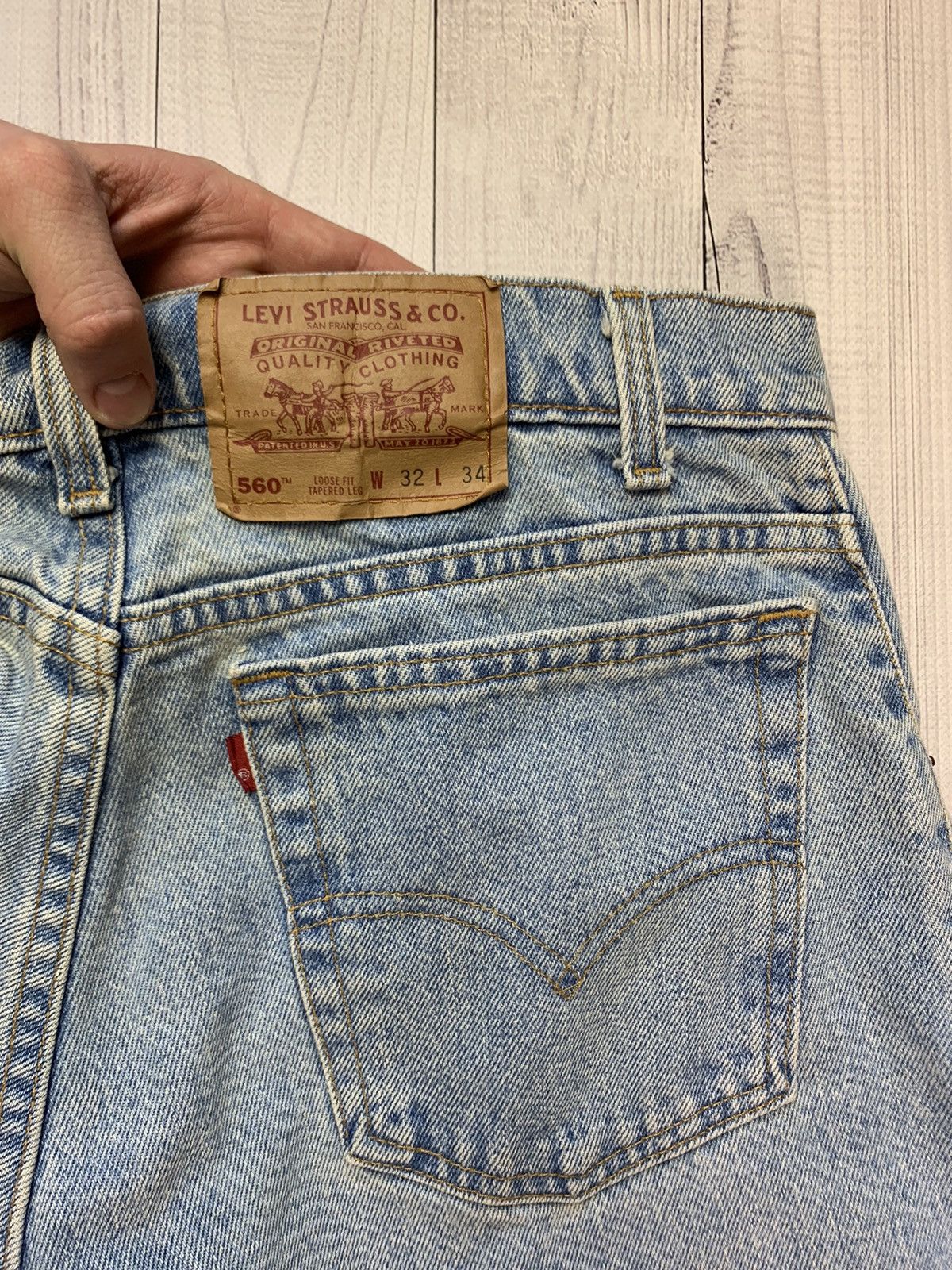 Levi's Levis 560 vintage denim jeans banana Size US 30 / EU 46 - 4 Thumbnail