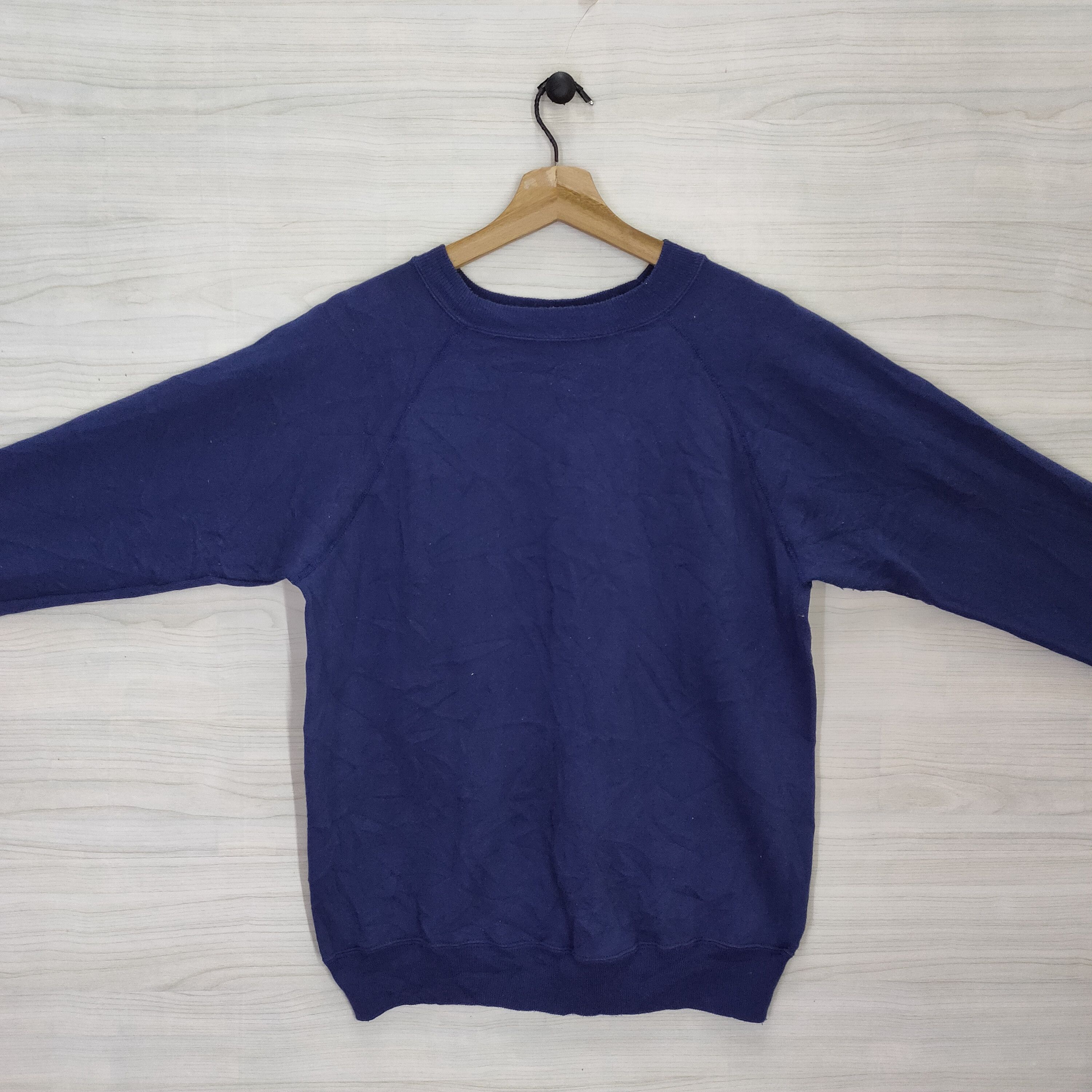 80s 90s Hanes Blank Raglan Sweatshirt Medium