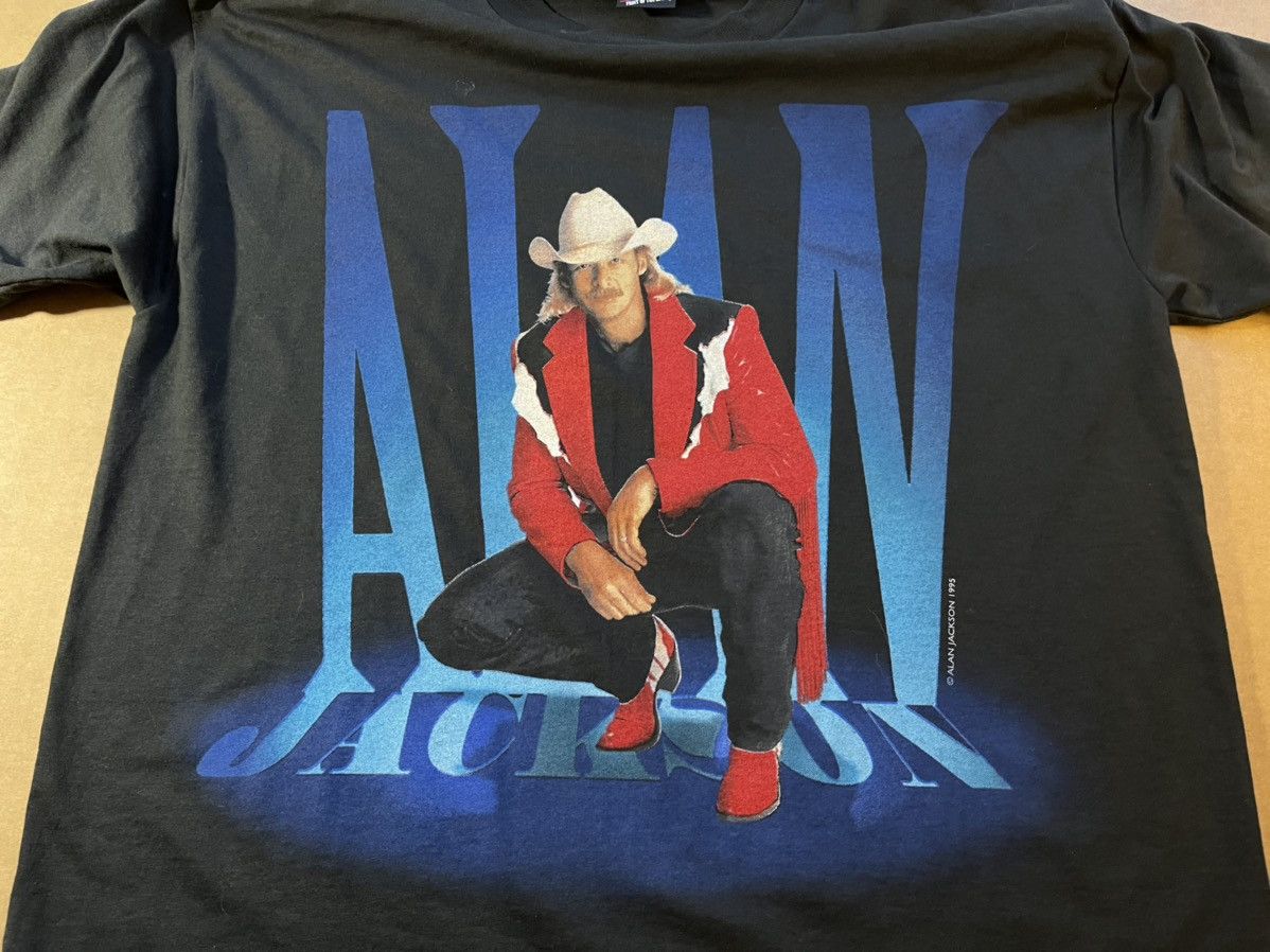 Band Tees Alan Jackson 1995 large shirt Size US L / EU 52-54 / 3 - 2 Thumbnail