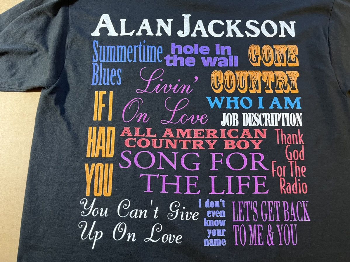 Band Tees Alan Jackson 1995 large shirt Size US L / EU 52-54 / 3 - 5 Thumbnail