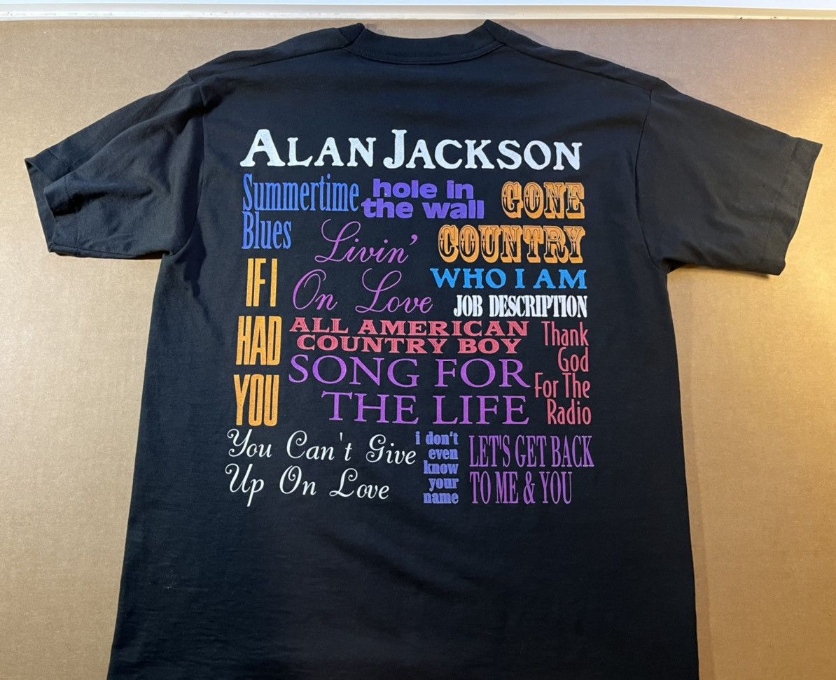 Band Tees Alan Jackson 1995 large shirt Size US L / EU 52-54 / 3 - 4 Thumbnail