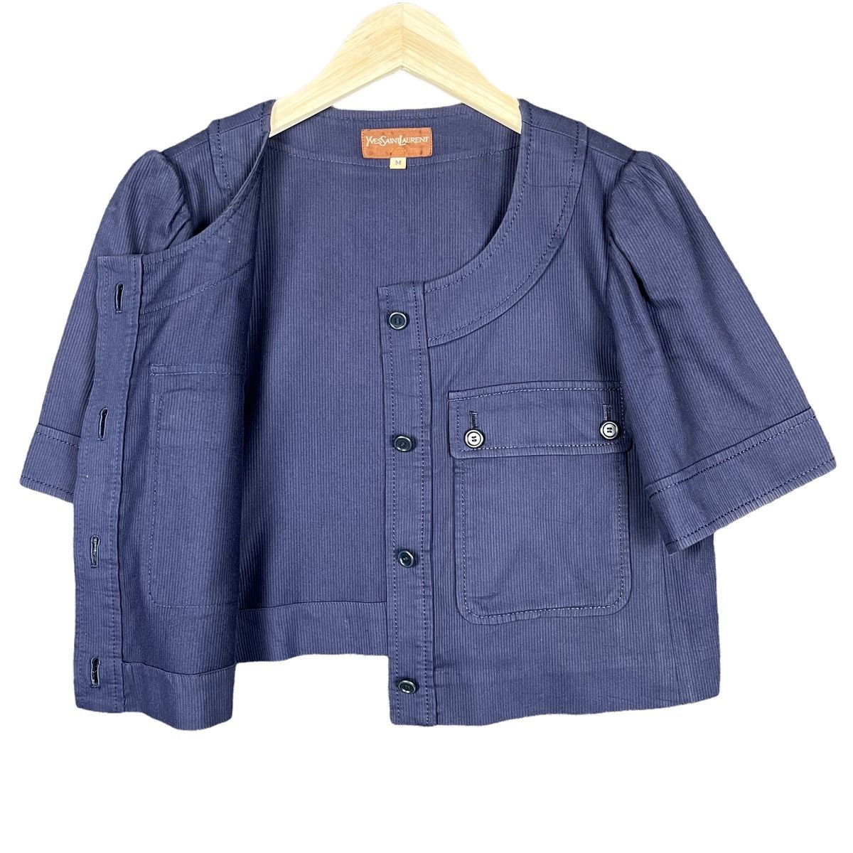 Designer × Yves Saint Laurent Vintage YSL Yves Saint Lauren Short Jacket Size M / US 6-8 / IT 42-44 - 5 Thumbnail