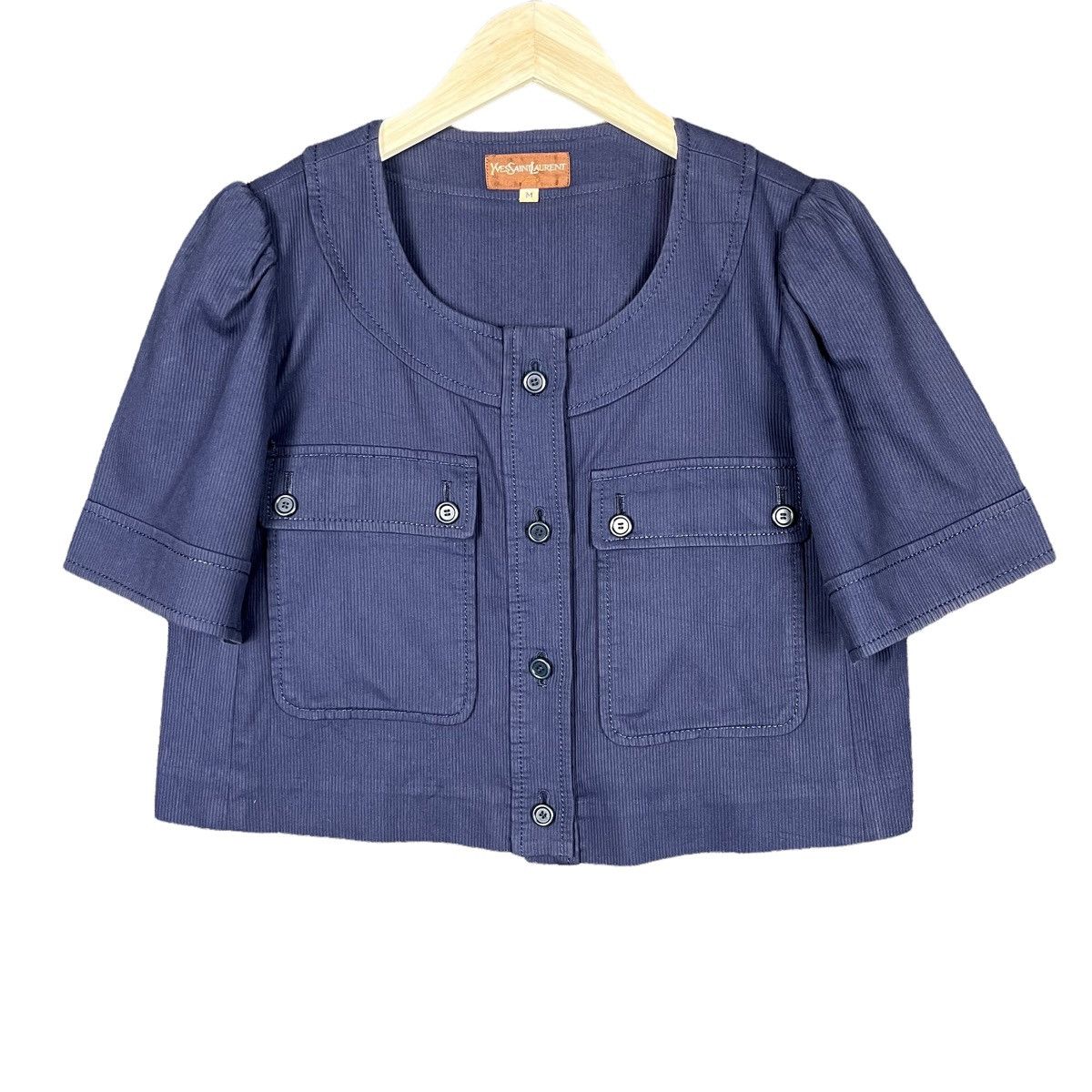 Designer × Yves Saint Laurent Vintage YSL Yves Saint Lauren Short Jacket Size M / US 6-8 / IT 42-44 - 1 Thumbnail