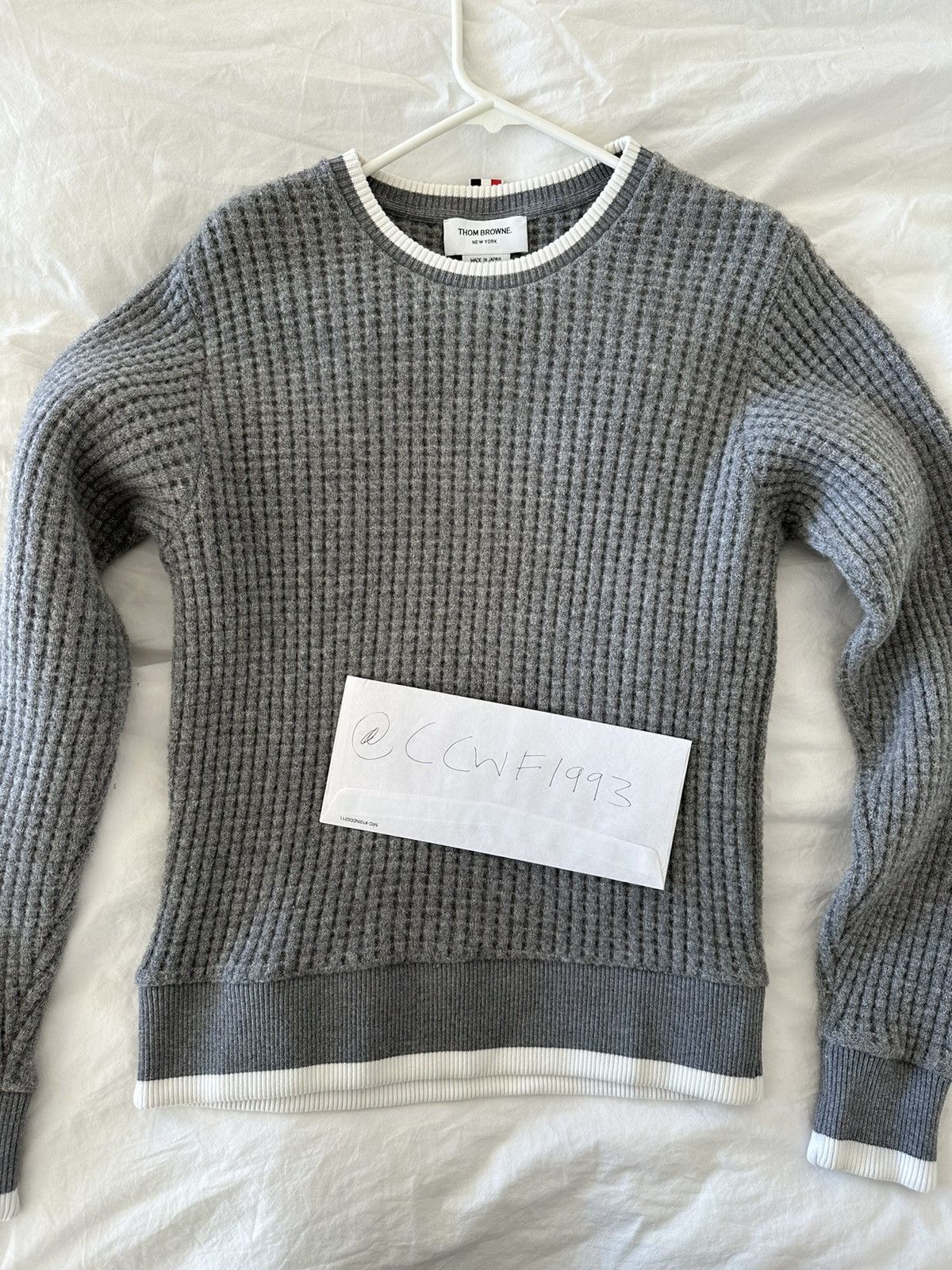 Thom Browne RELAXED CHUNKY WAFFLE SWEATSHIRT Size US XS / EU 42 / 0 - 1 Thumbnail