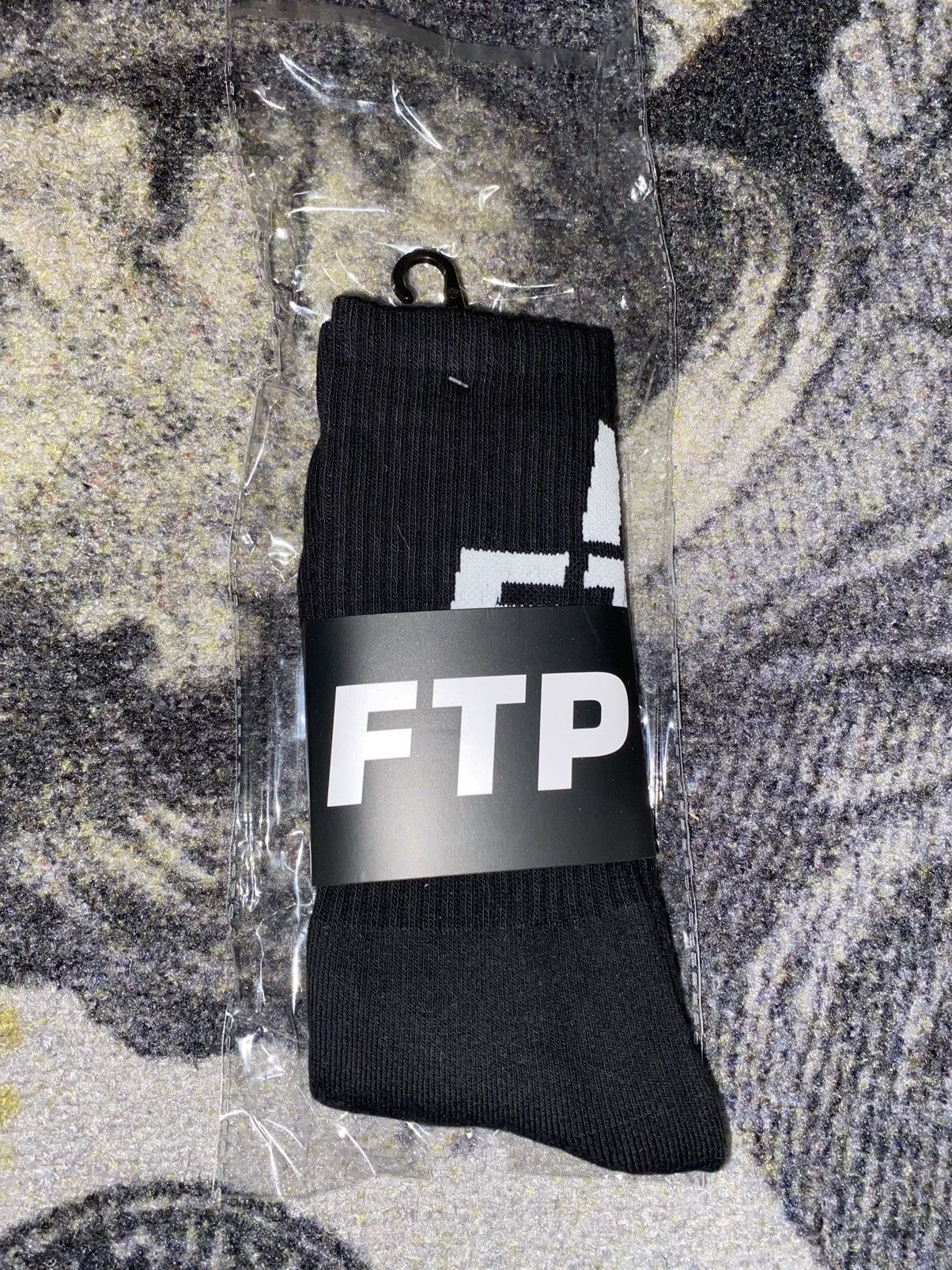 Fuck The Population FTP CROSS LOGO SOCKS (BLACK) Size ONE SIZE - 1 Thumbnail