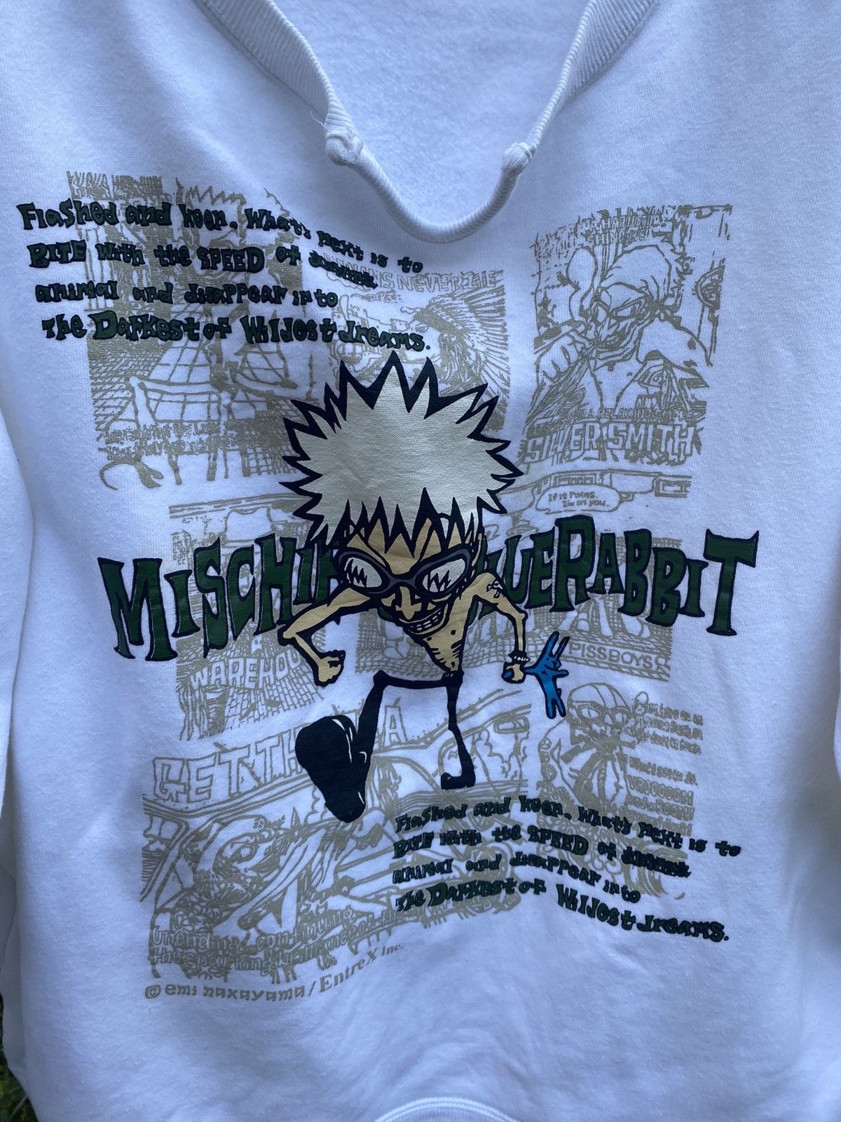 Japanese Brand Mischievous Blue Rabbit Sweater EMI NAXAYAMA Size US L / EU 52-54 / 3 - 3 Thumbnail