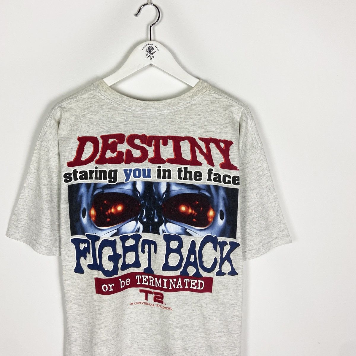 Universal Studios Vintage 90s 1997 Terminator 2 Endoskeleton T2 Fight Back tee Size US XL / EU 56 / 4 - 3 Thumbnail