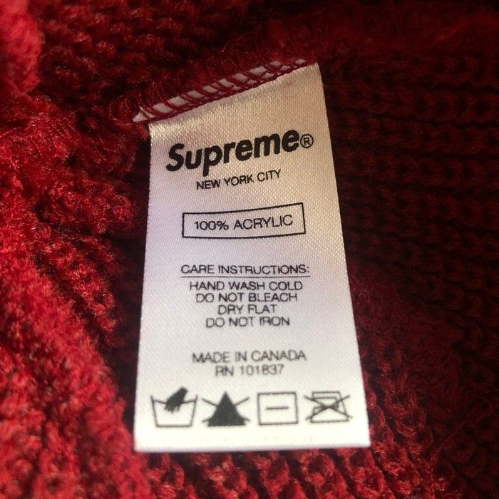 Supreme HEATHER Loose Gauge BLANK Beanie MAROON Size ONE SIZE - 2 Thumbnail
