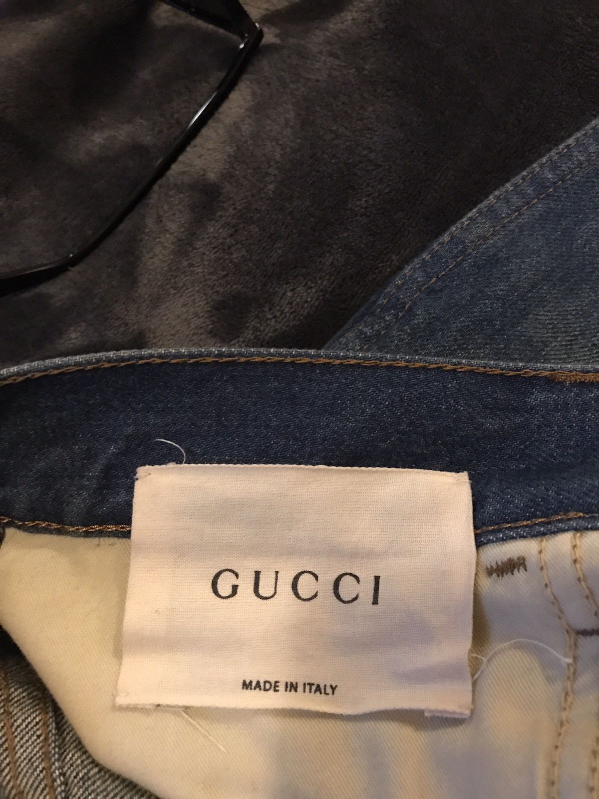 Gucci Gucci Embroidered Snake Size US 31 - 5 Thumbnail