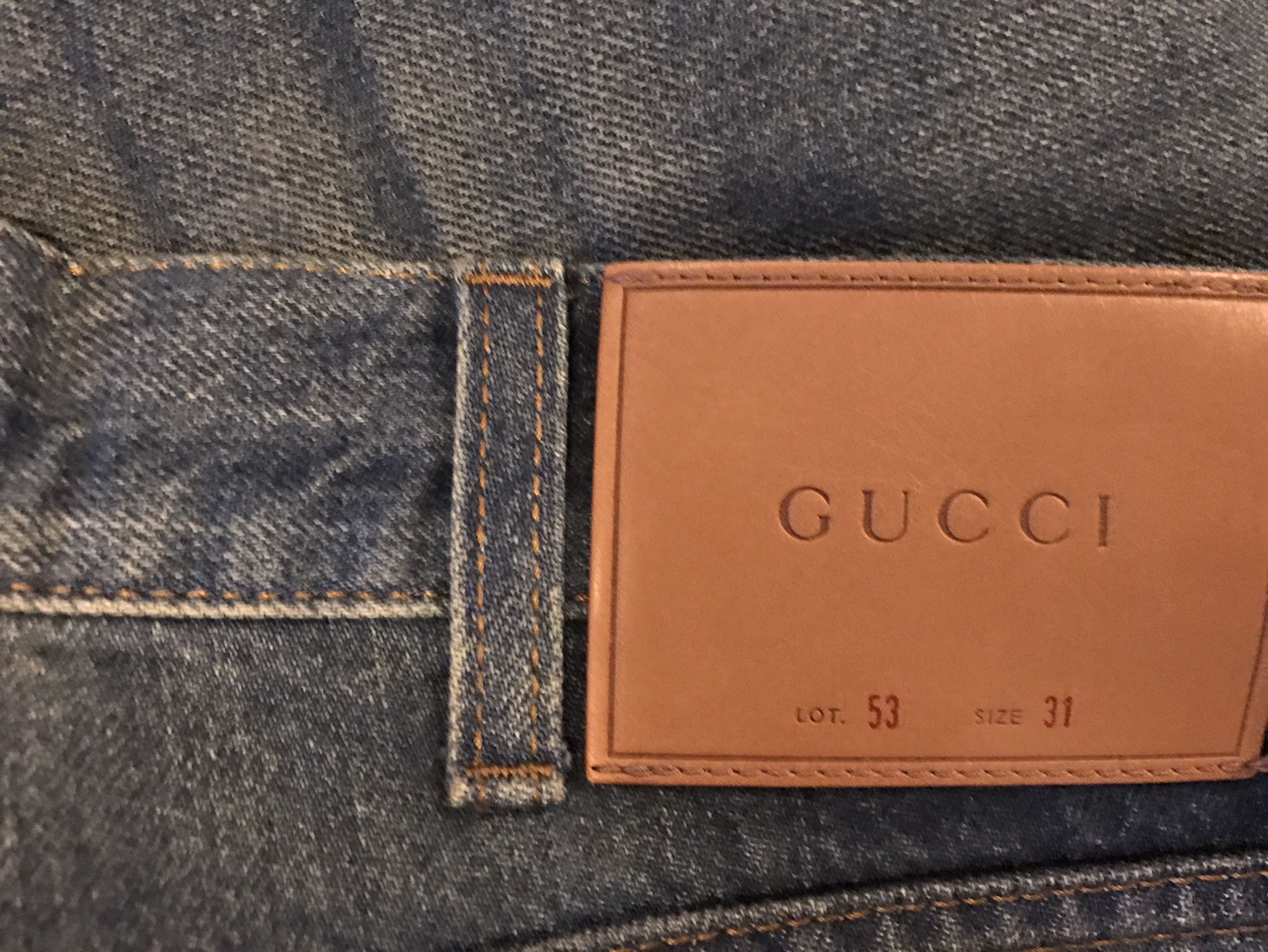Gucci Gucci Embroidered Snake Size US 31 - 6 Thumbnail