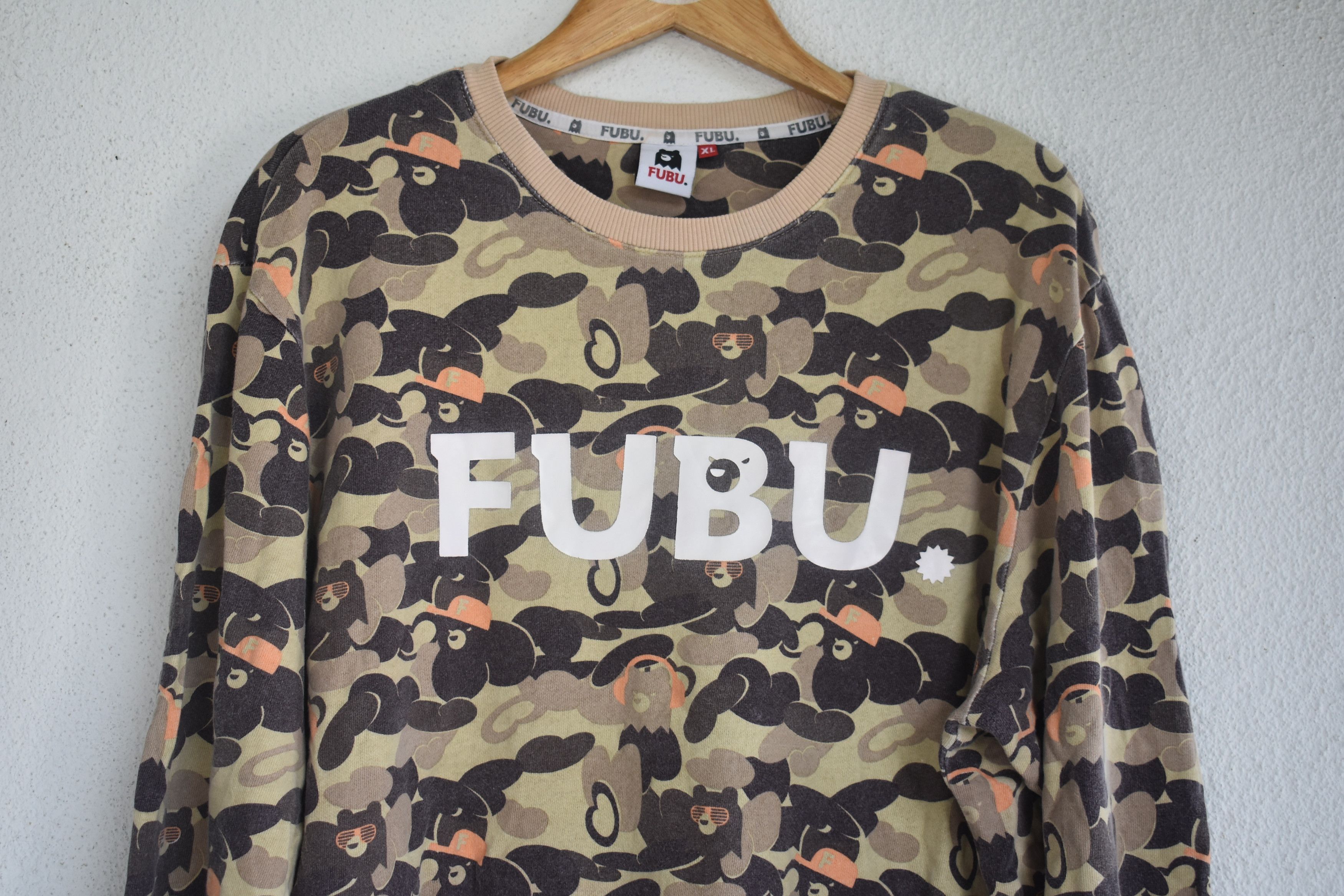 Fubu × Vintage RARE FUBU CAMO FULL PRINT SWEATSHIRT Size US L / EU 52-54 / 3 - 2 Thumbnail