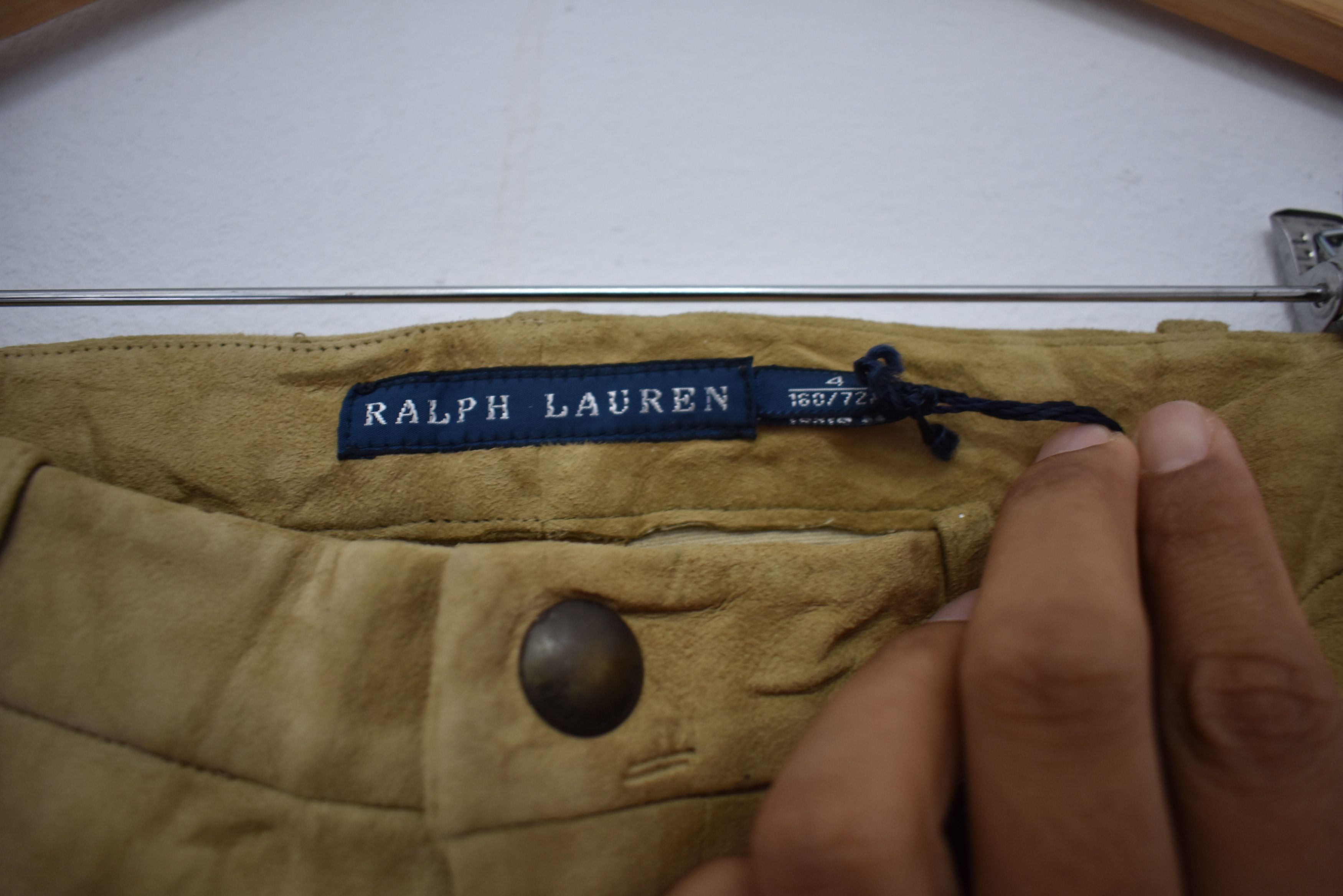 Polo Ralph Lauren × Ralph Lauren × Vintage A024 Ralph Lauren Ladies 100% Goat Skin Suede Pants Size 28" / US 6 / IT 42 - 4 Thumbnail