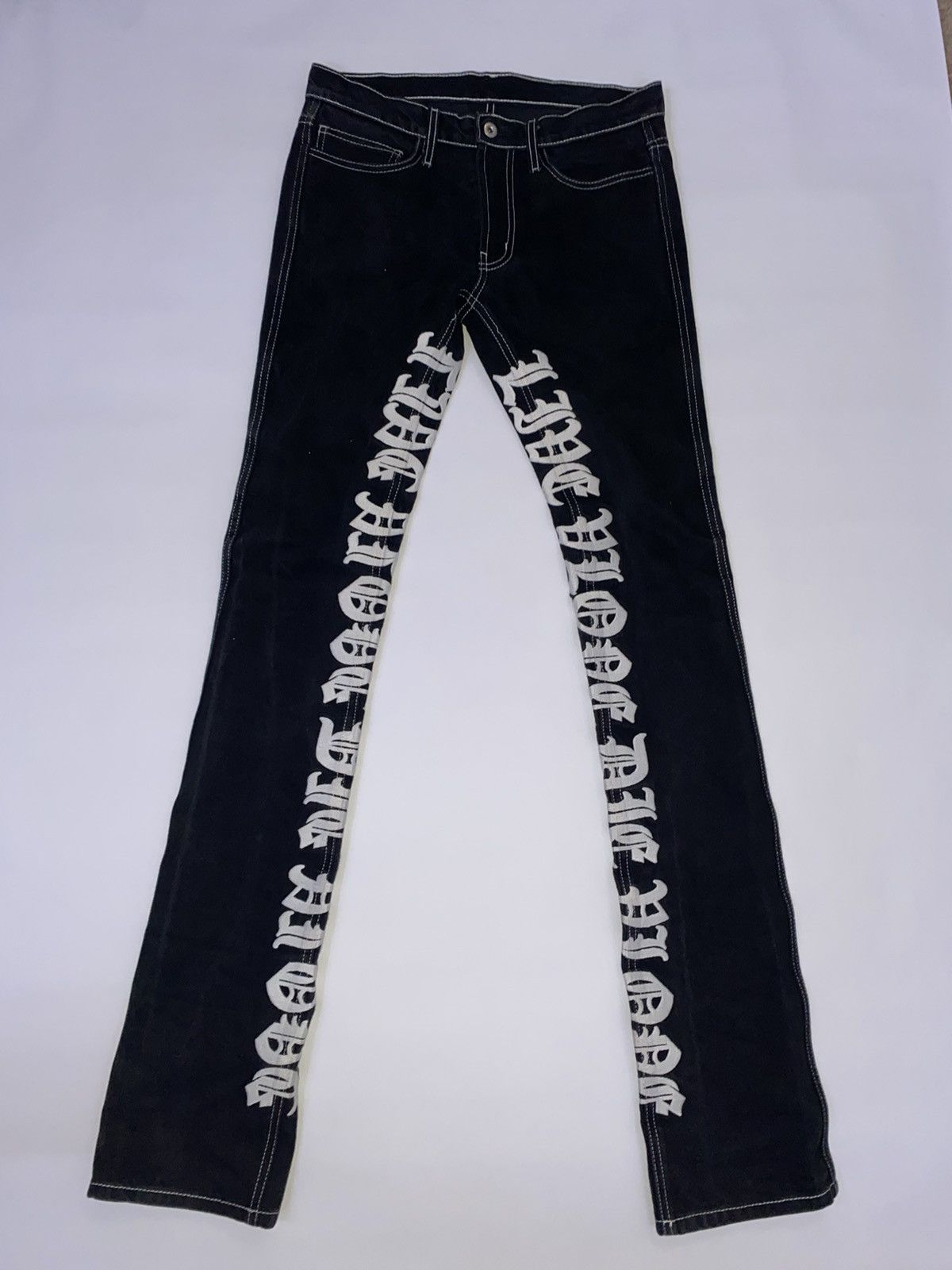 Vlone Live vlone Die vlone Denim Jeans Size US 30 / EU 46 - 1 Thumbnail