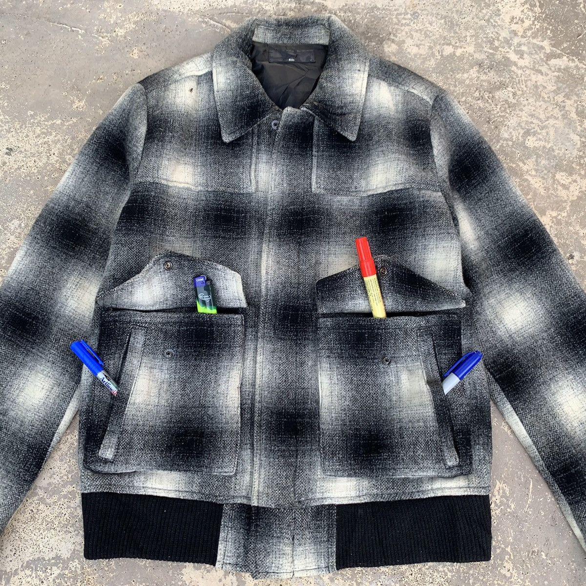 Other HARE JAPAN PLAID WOOL ZIPPER JACKET DOUBLE POCKET Size US M / EU 48-50 / 2 - 6 Thumbnail