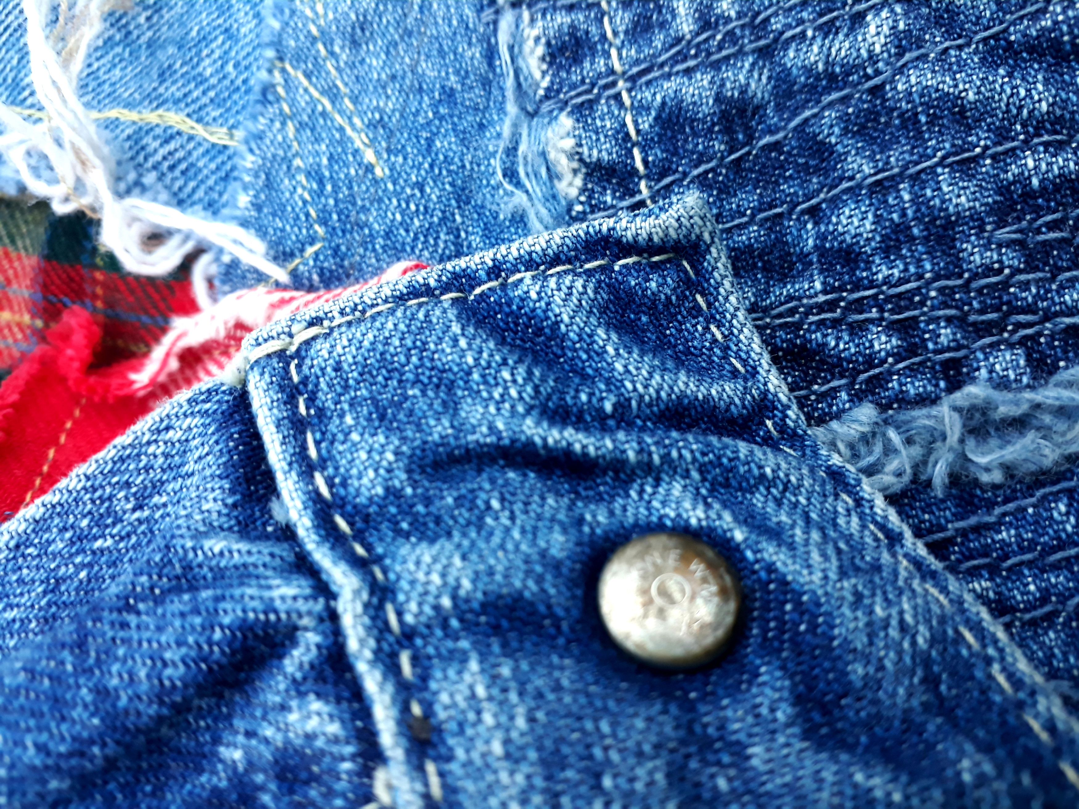 Japanese Brand × Vintage Japanese Patchwork Jeans Size US 32 / EU 48 - 13 Thumbnail