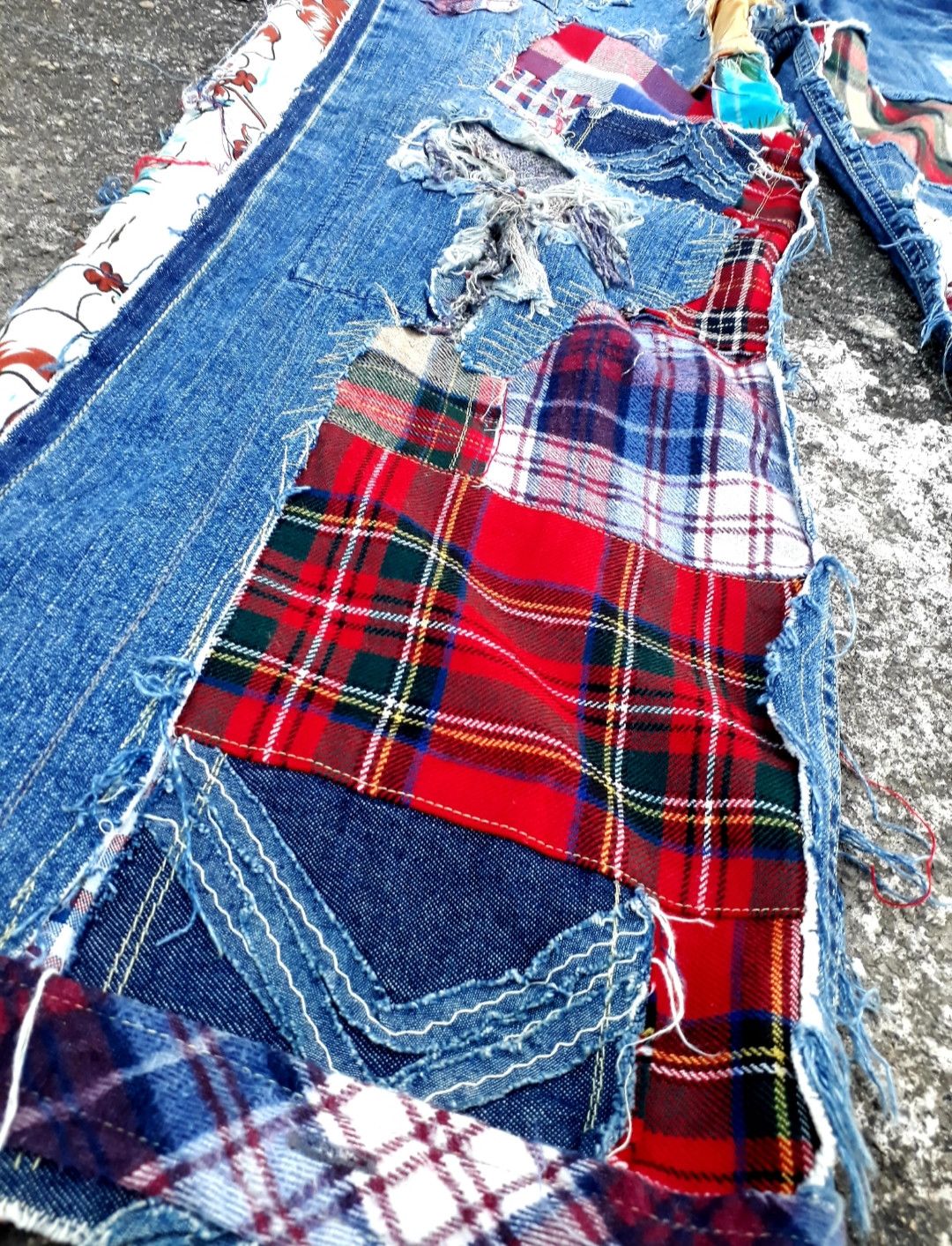 Japanese Brand × Vintage Japanese Patchwork Jeans Size US 32 / EU 48 - 8 Thumbnail