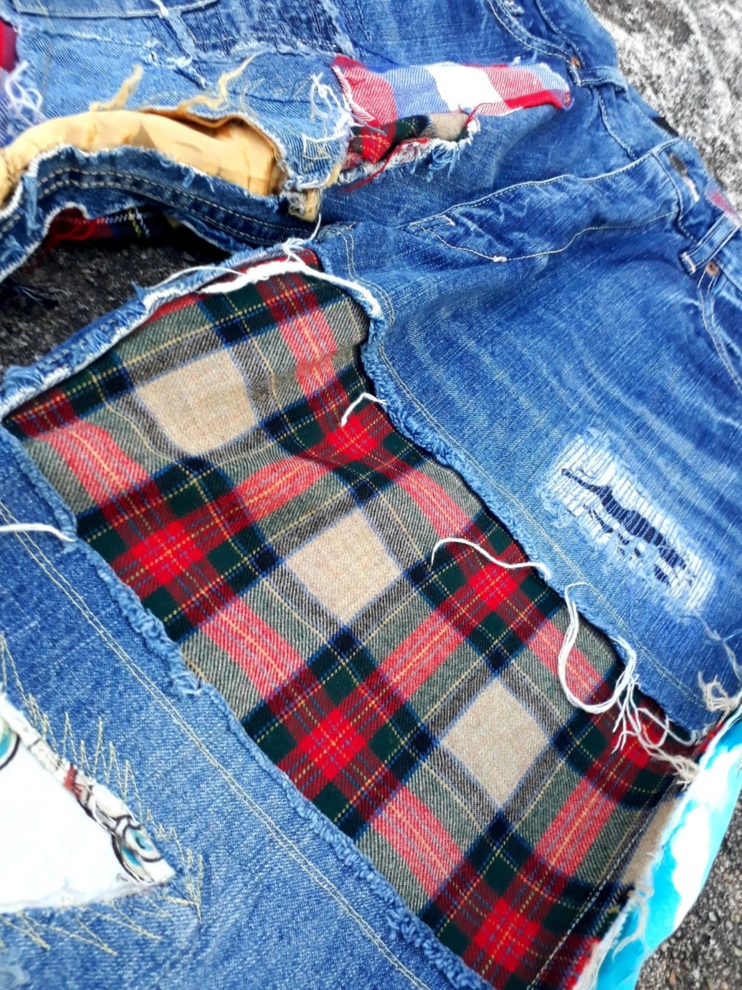 Japanese Brand × Vintage Japanese Patchwork Jeans Size US 32 / EU 48 - 6 Thumbnail