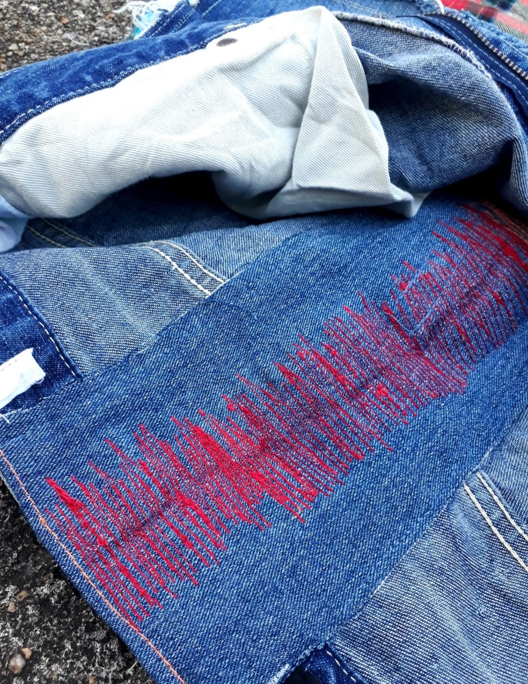 Japanese Brand × Vintage Japanese Patchwork Jeans Size US 32 / EU 48 - 2 Thumbnail