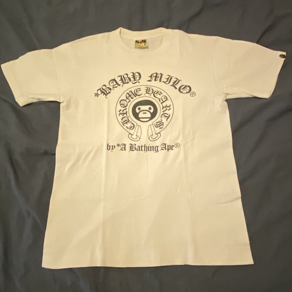 Bape Used Bape x Chrome Hearts Milo Tee White Small | Grailed