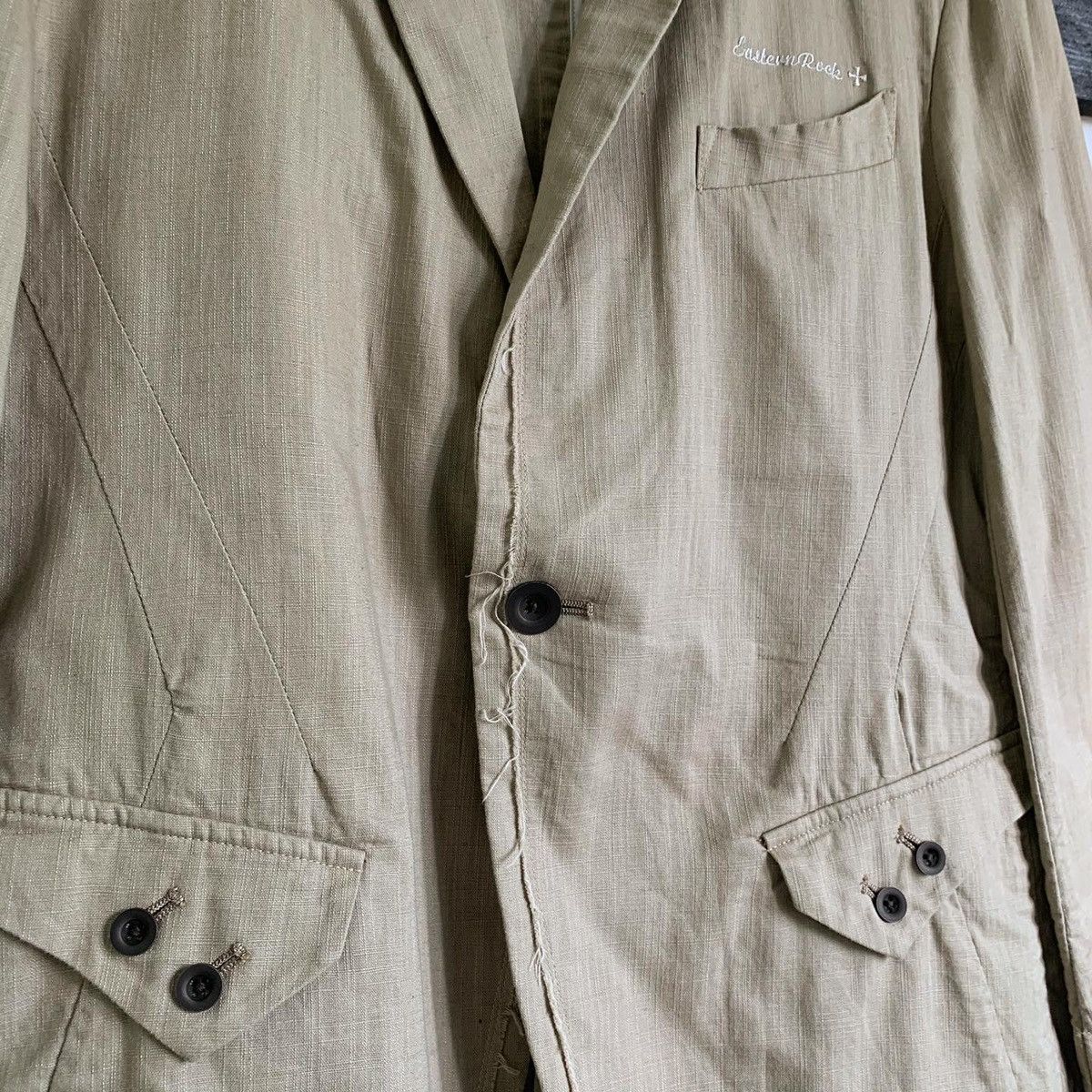 Le Grande Bleu (L.G.B.) × PPFM Vintage PPFM Anarchy Denim Cotton Blazer Size US S / EU 44-46 / 1 - 13 Thumbnail