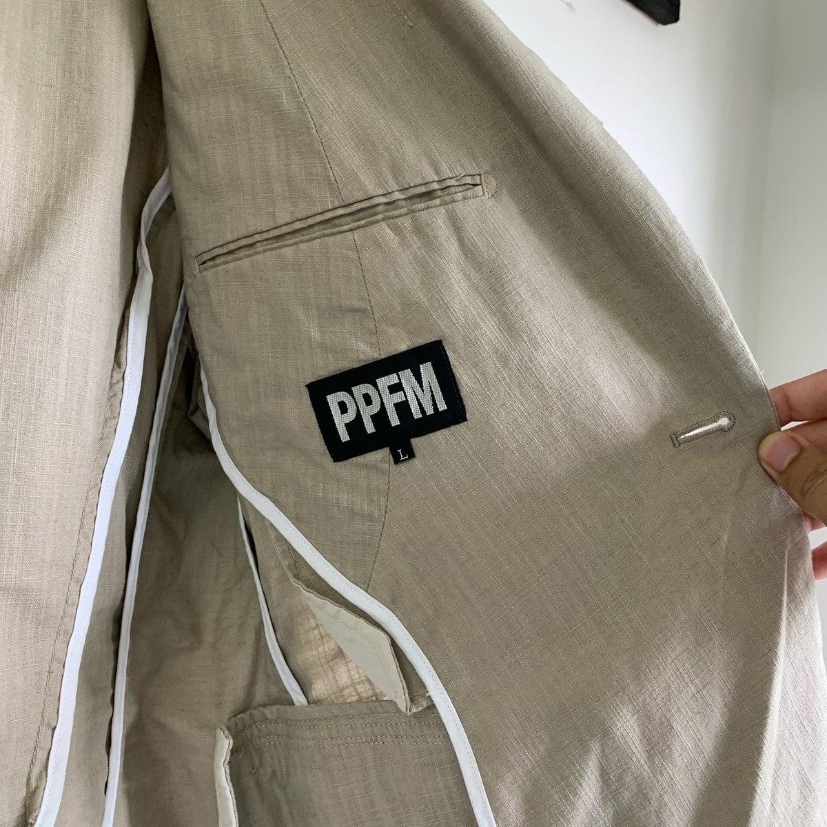 Le Grande Bleu (L.G.B.) × PPFM Vintage PPFM Anarchy Denim Cotton Blazer Size US S / EU 44-46 / 1 - 5 Thumbnail