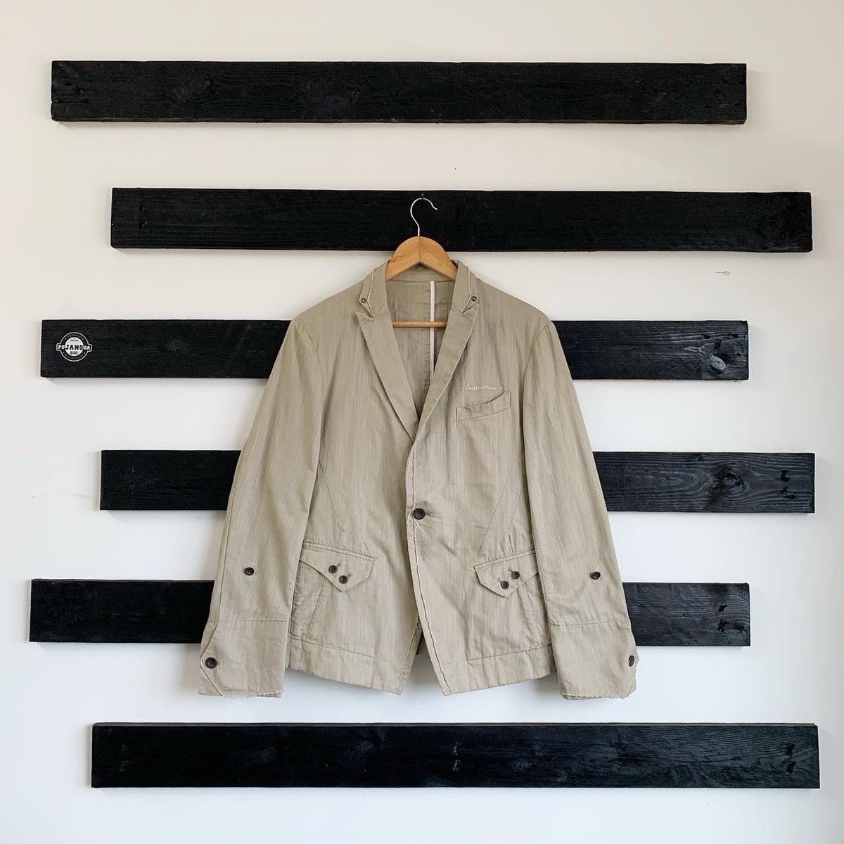 Le Grande Bleu (L.G.B.) × PPFM Vintage PPFM Anarchy Denim Cotton Blazer Size US S / EU 44-46 / 1 - 1 Thumbnail