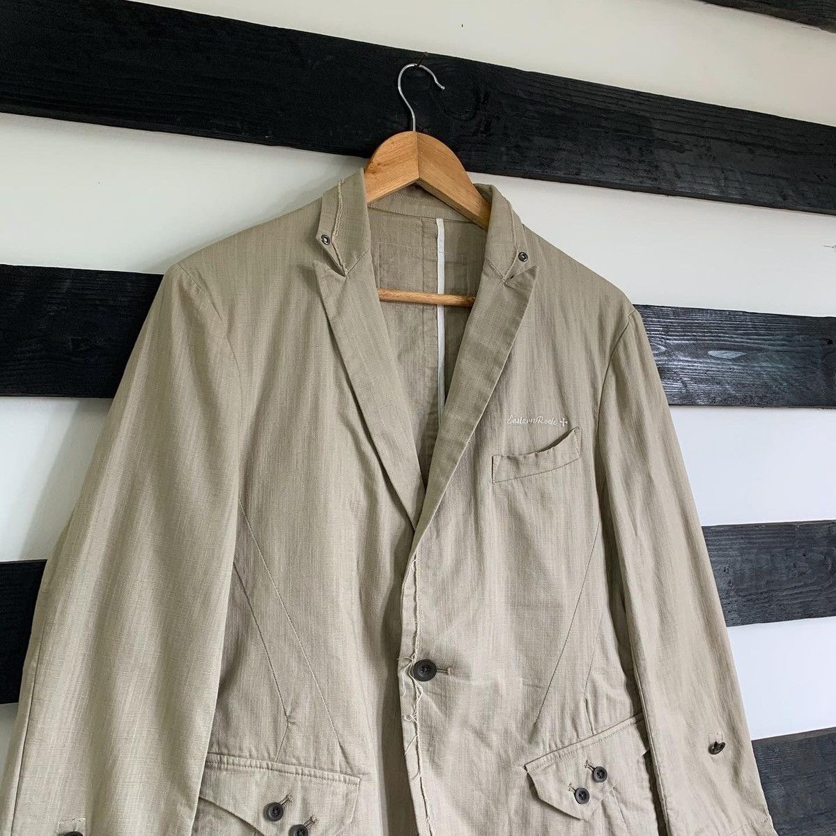 Le Grande Bleu (L.G.B.) × PPFM Vintage PPFM Anarchy Denim Cotton Blazer Size US S / EU 44-46 / 1 - 10 Thumbnail