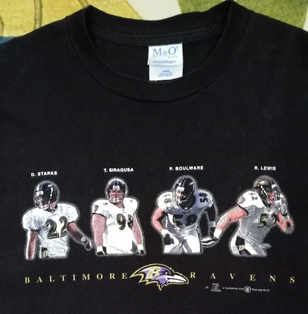 NFL × Vintage Vintage NFL Baltimore Ravens Black Purple T-Shirt Size US L / EU 52-54 / 3 - 1 Thumbnail