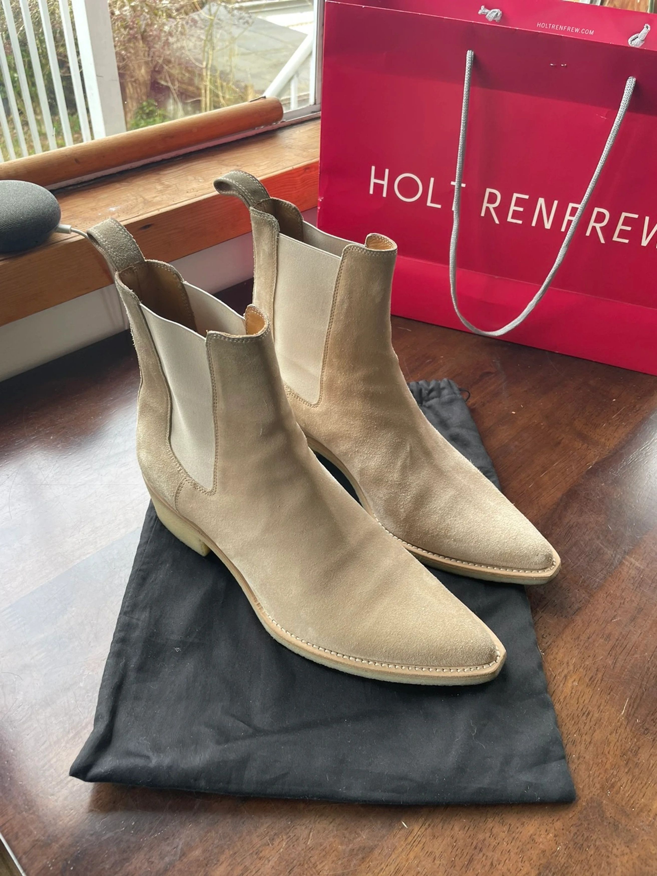 Amiri Suede Crepe Sole Boots Size US 10.5 / EU 43-44 - 1 Thumbnail