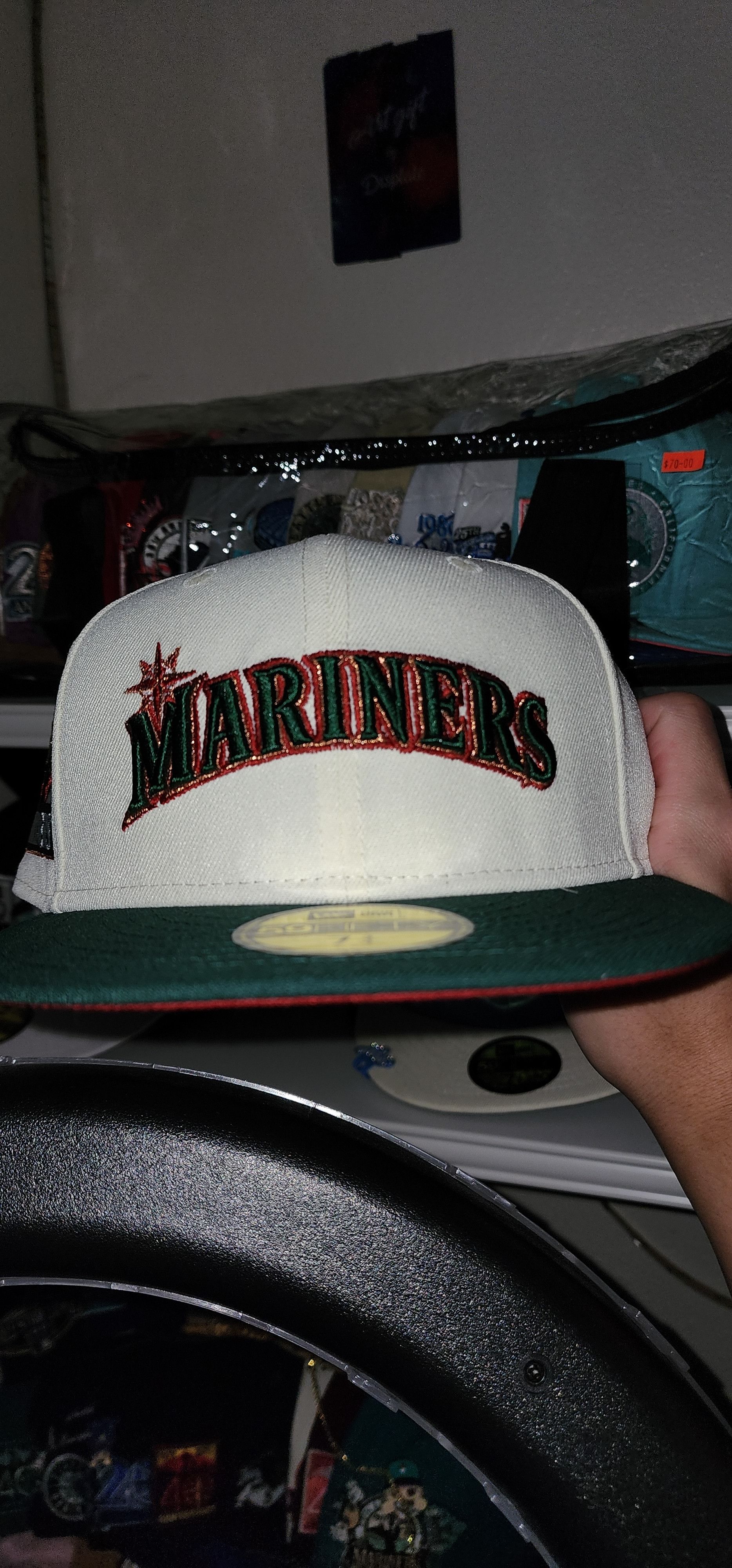 New Era Seattle mariners crossover script 7 3/4 | Grailed