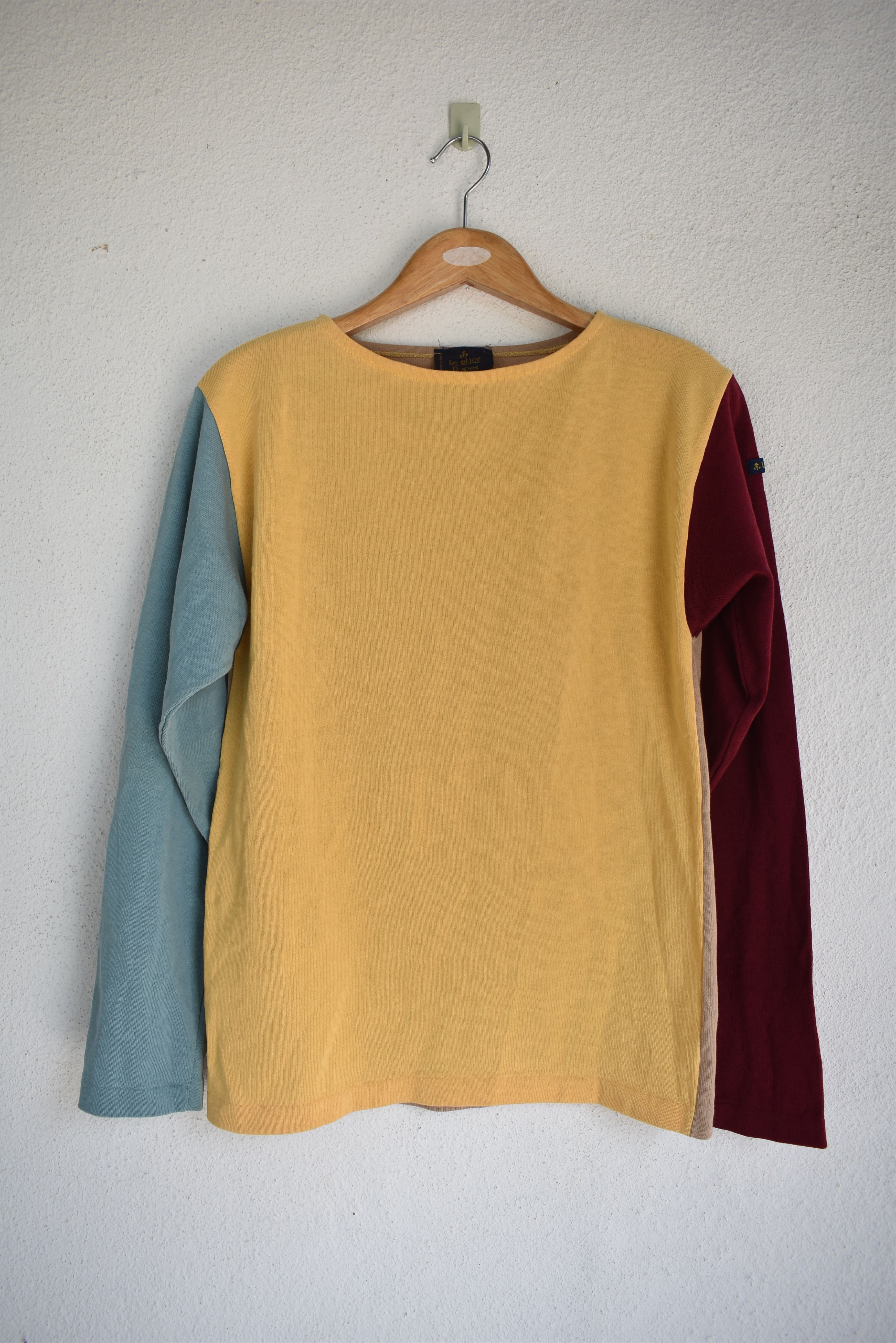 Vintage A039 Le Minor France Patcwork Long Sleeve Shirt Size S / US 4 / IT 40 - 2 Thumbnail
