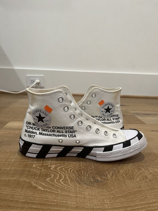 Converse x hotsell off white grailed