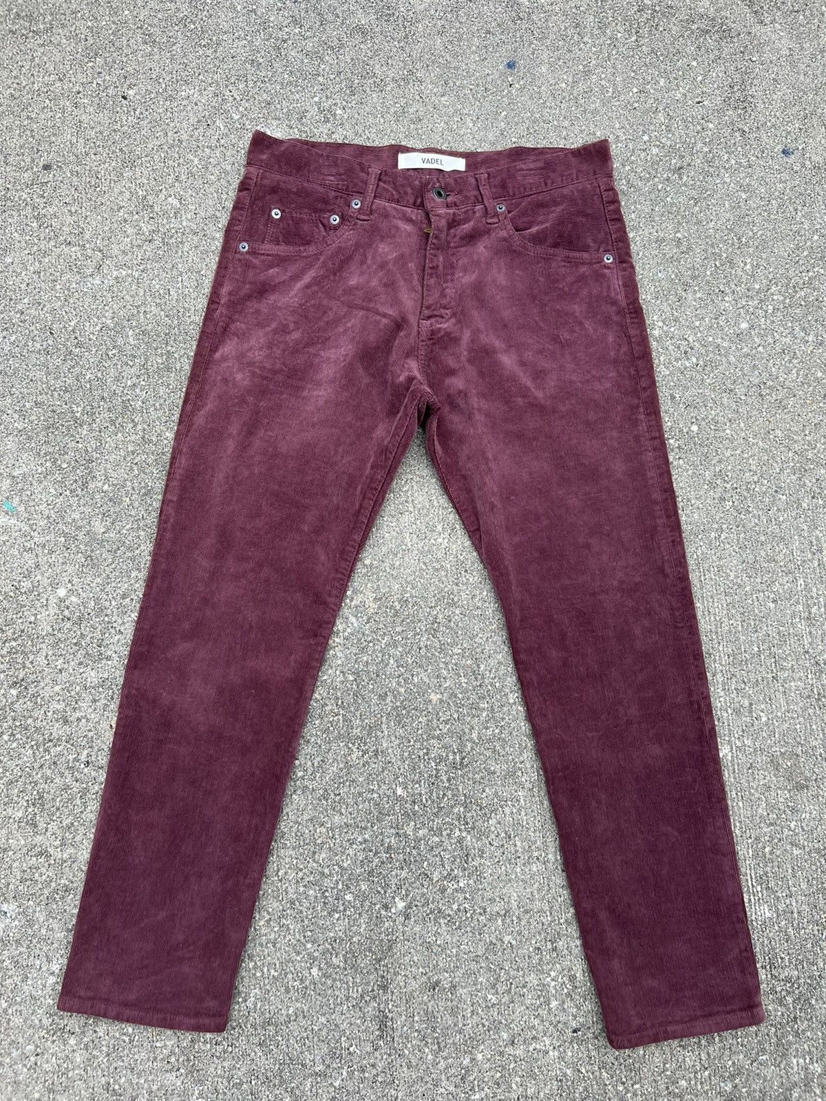 VADEL Japan Stretchable Cord Cropped Jeans
