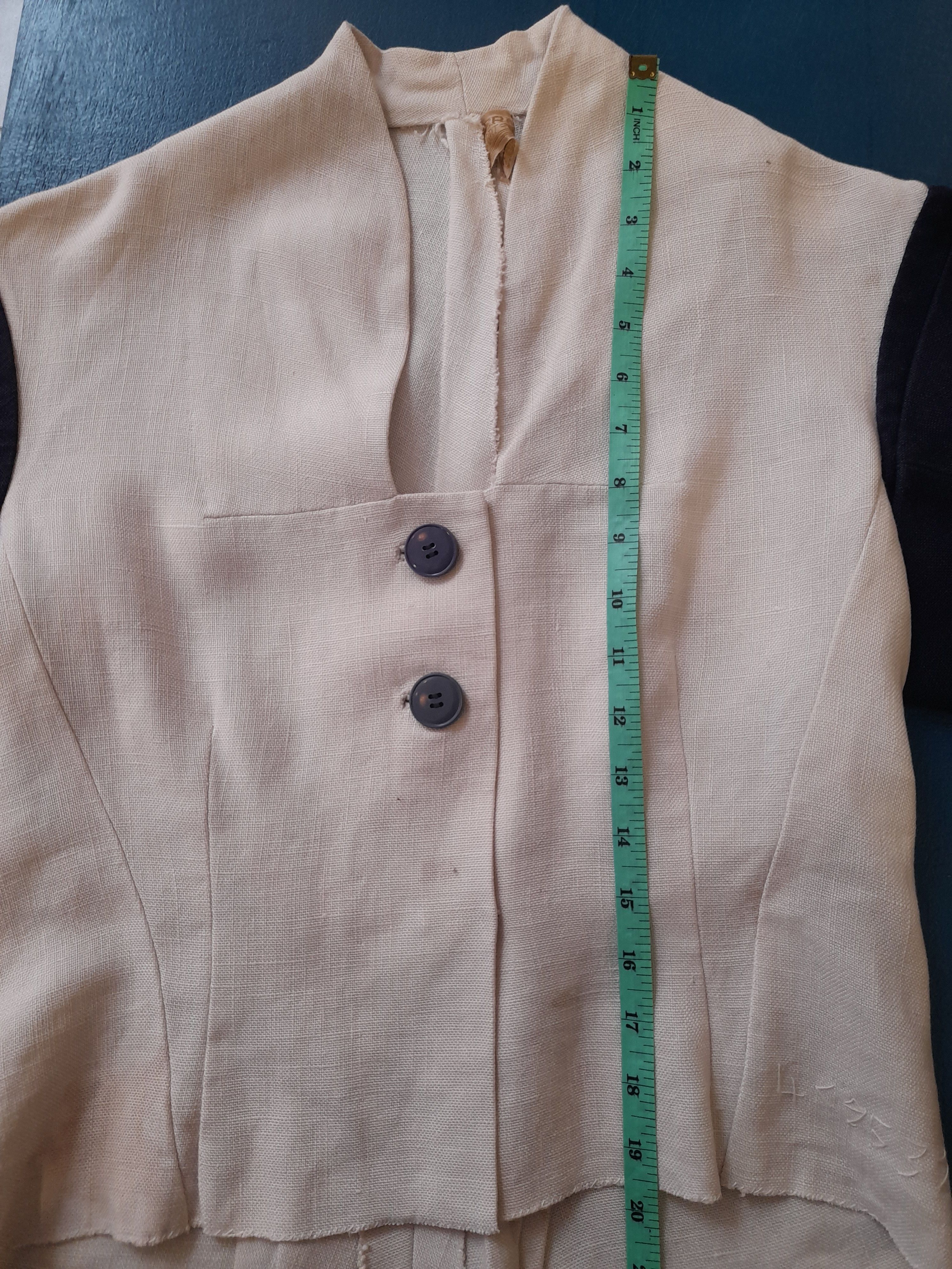 Hermes Vintage Hermes Linen Top Size S / US 4 / IT 40 - 11 Thumbnail