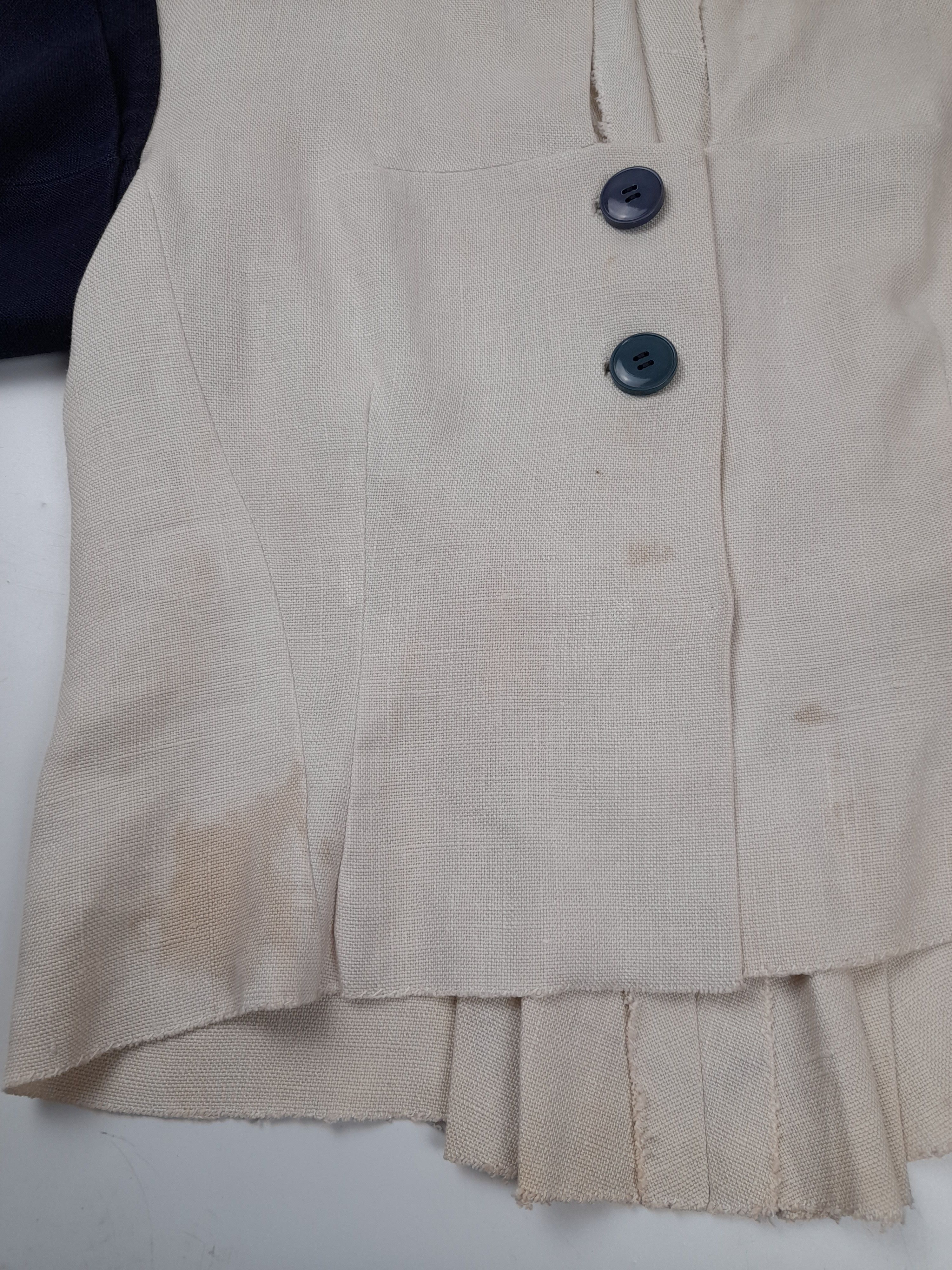 Hermes Vintage Hermes Linen Top Size S / US 4 / IT 40 - 5 Thumbnail