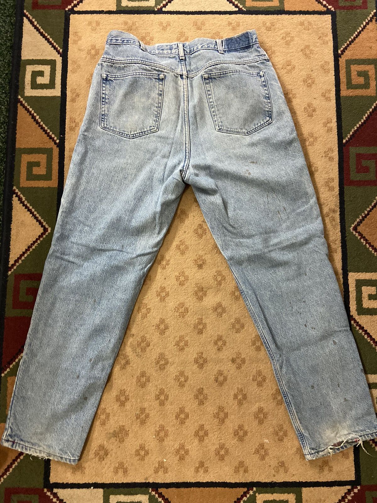 Eddie Bauer × Vintage Vintage 90s Eddie Bauer Flannel Lined Denim Size US 38 / EU 54 - 3 Thumbnail