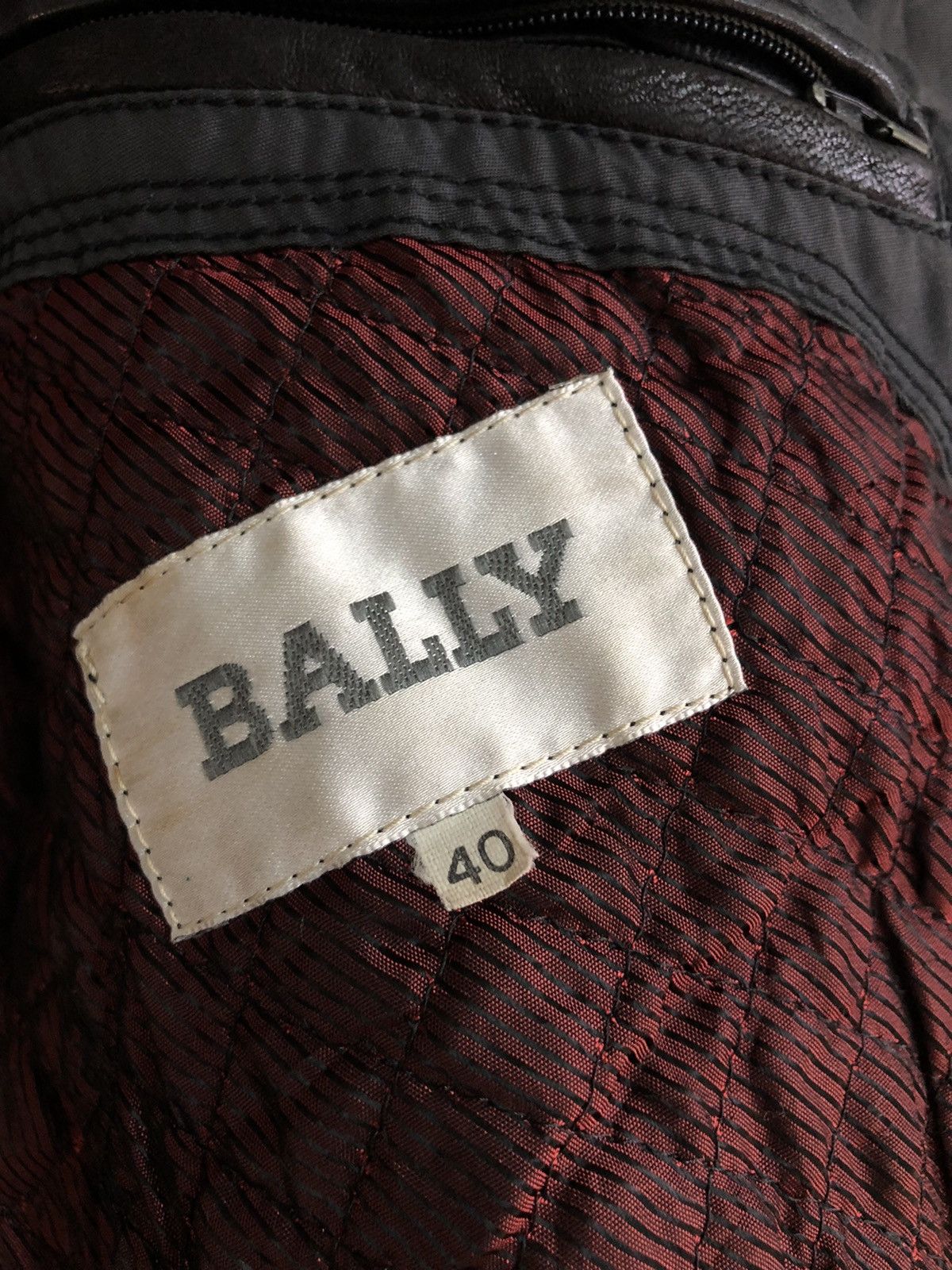 Bally Circa 80's Bally leather bomber removal hoodie Size US M / EU 48-50 / 2 - 22 Thumbnail