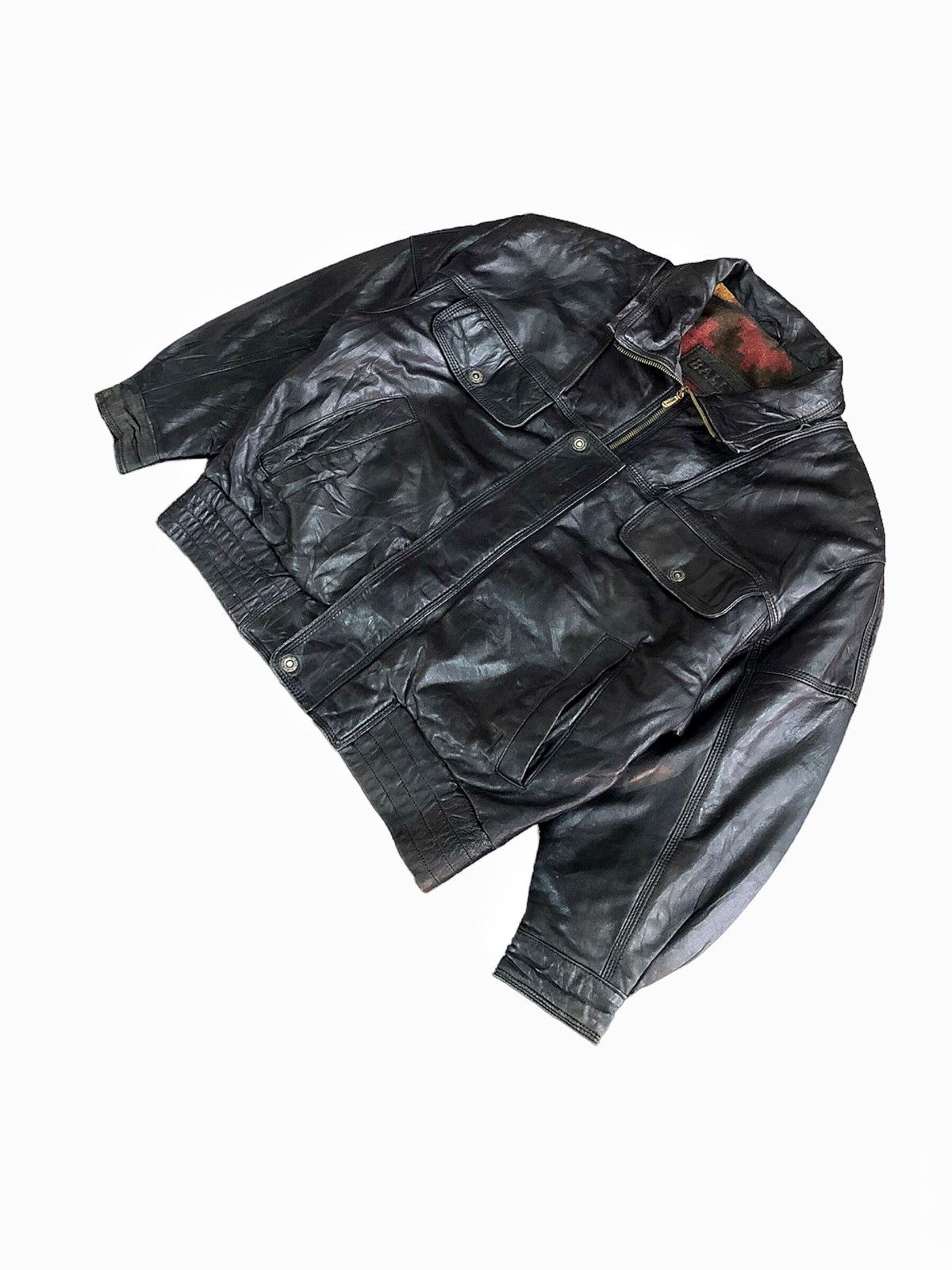 Bally Circa 80's Bally leather bomber removal hoodie Size US M / EU 48-50 / 2 - 6 Thumbnail