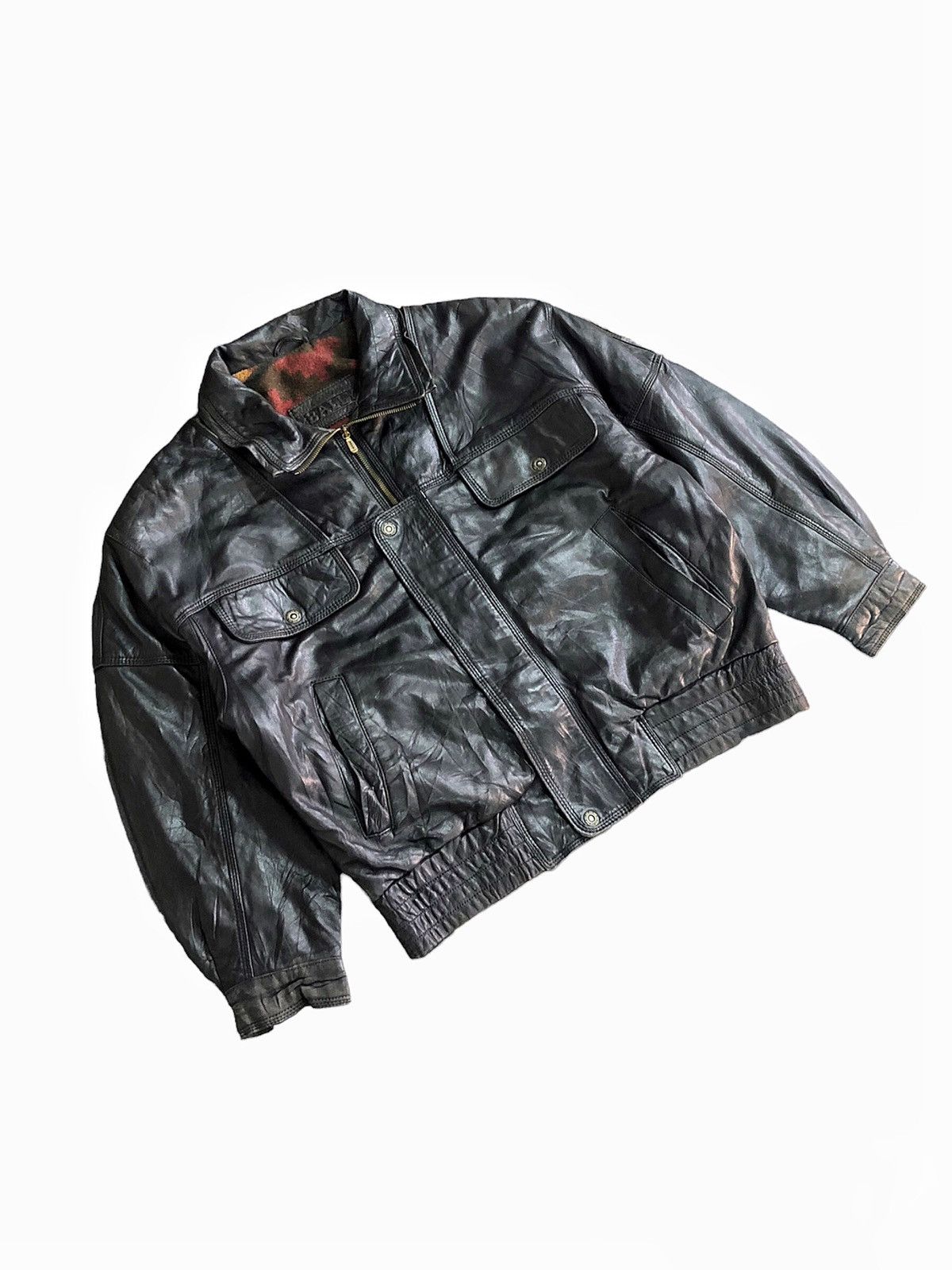 Bally Circa 80's Bally leather bomber removal hoodie Size US M / EU 48-50 / 2 - 7 Thumbnail
