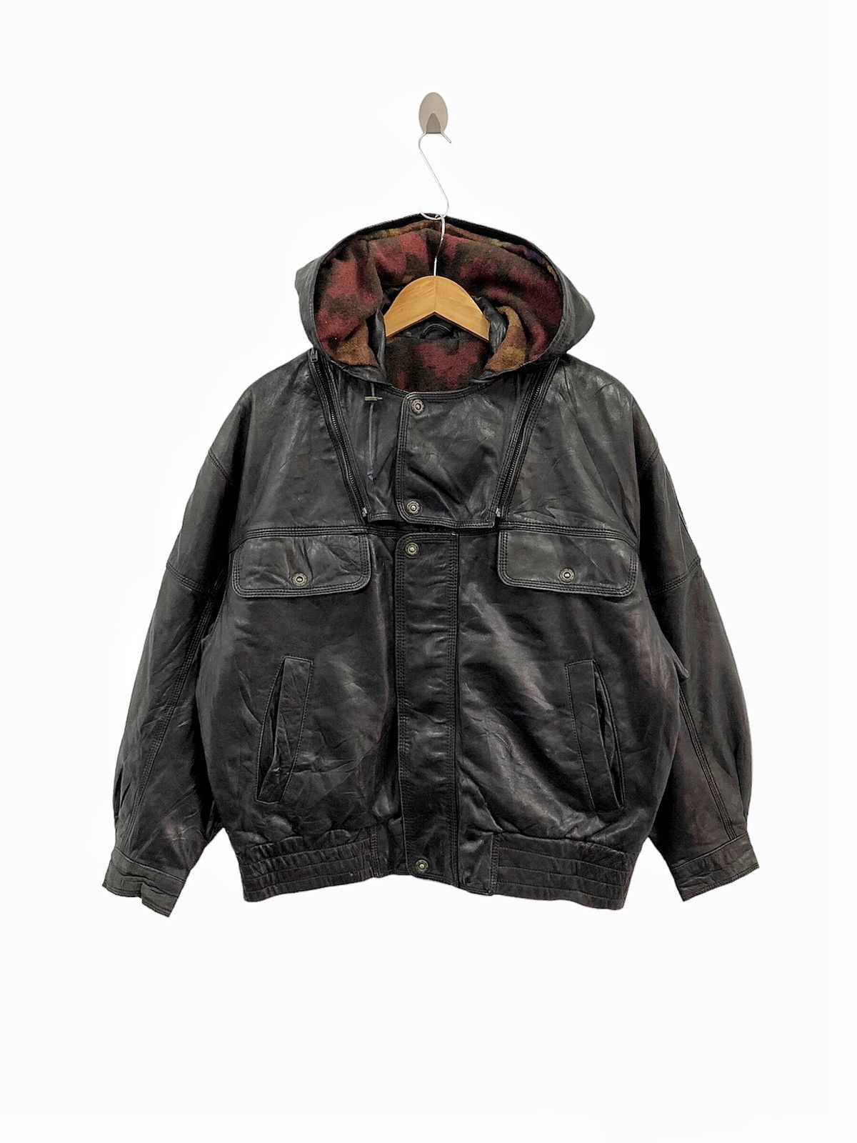 Bally Circa 80's Bally leather bomber removal hoodie Size US M / EU 48-50 / 2 - 13 Thumbnail