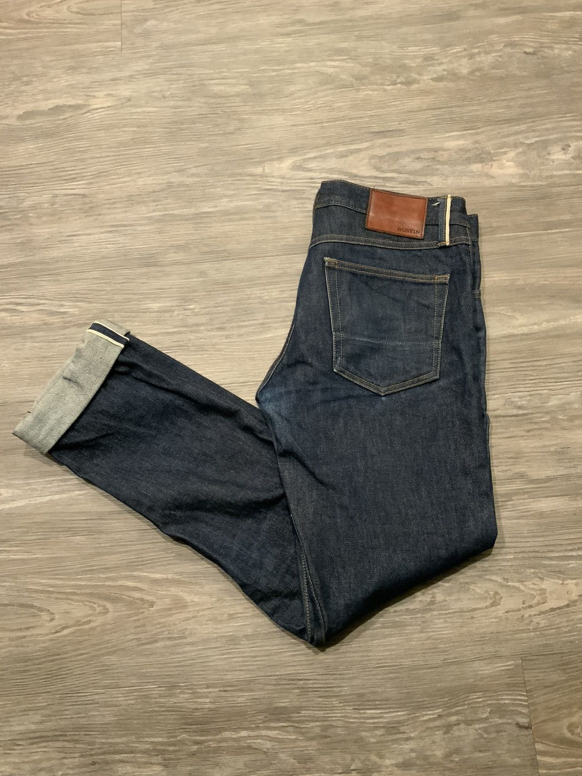 Gustin Gustin Japanese Redline Selvedge Raw Denim Button Fly Jeans Grailed