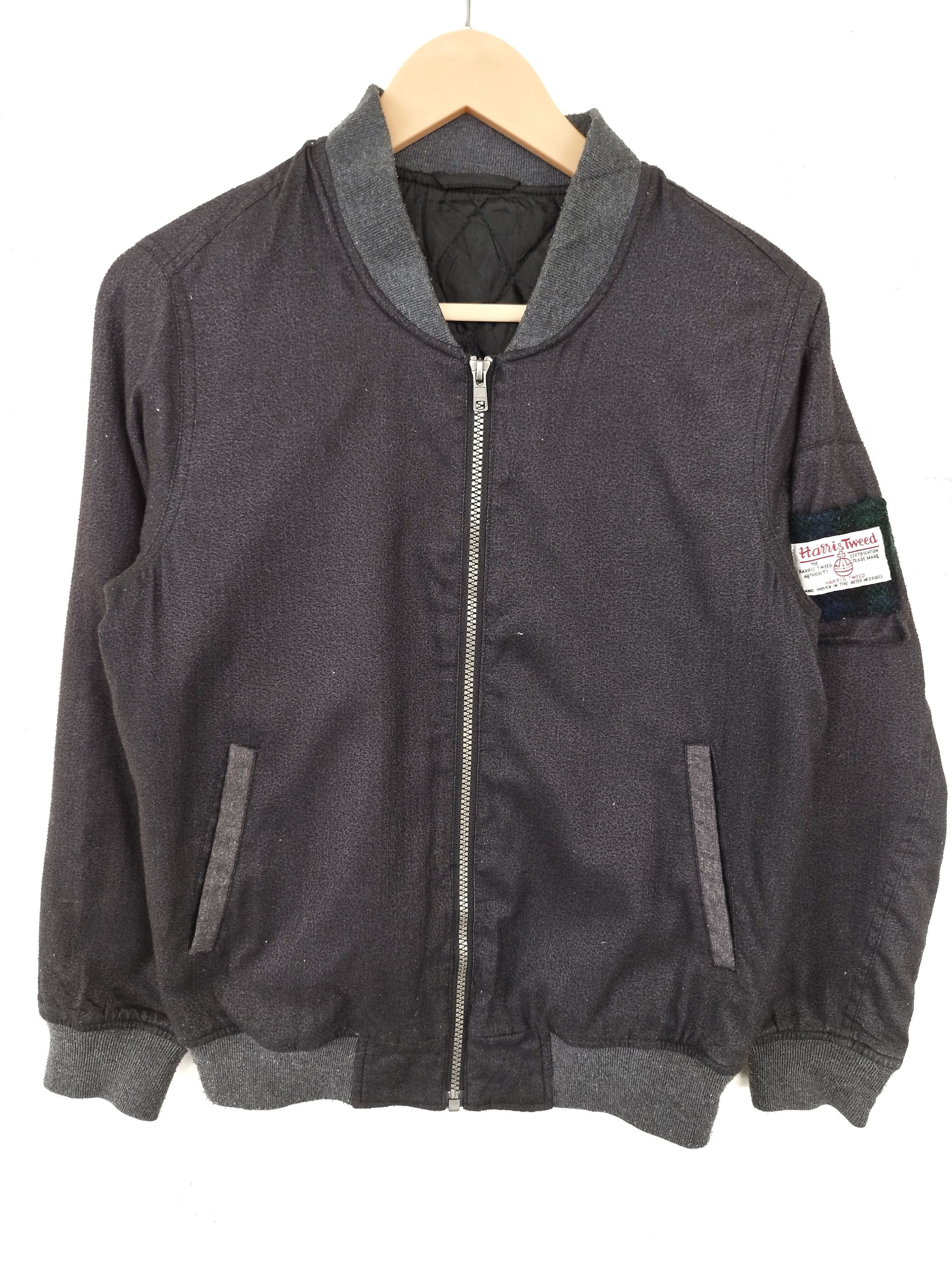 Harris Tweed 🔥 Harris Tweed jacket Hand Woven wool bomber design Size US S / EU 44-46 / 1 - 1 Thumbnail