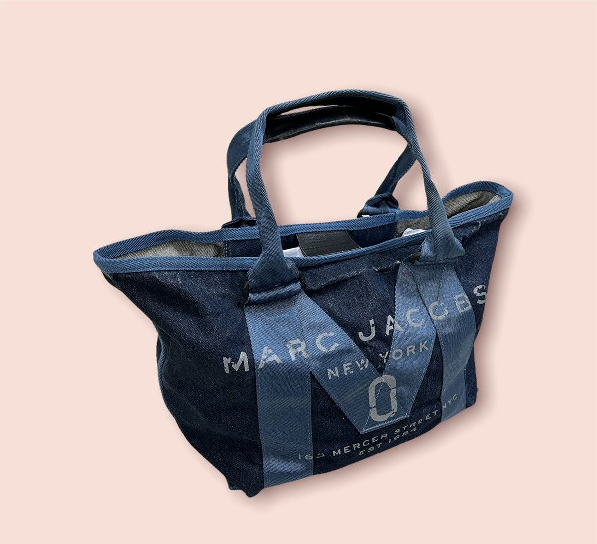 Marc Jacobs × Marc by Marc Jacobs MARC JACOBS NEW LOGO DENIM SHOULDER TOTE Size ONE SIZE - 5 Thumbnail