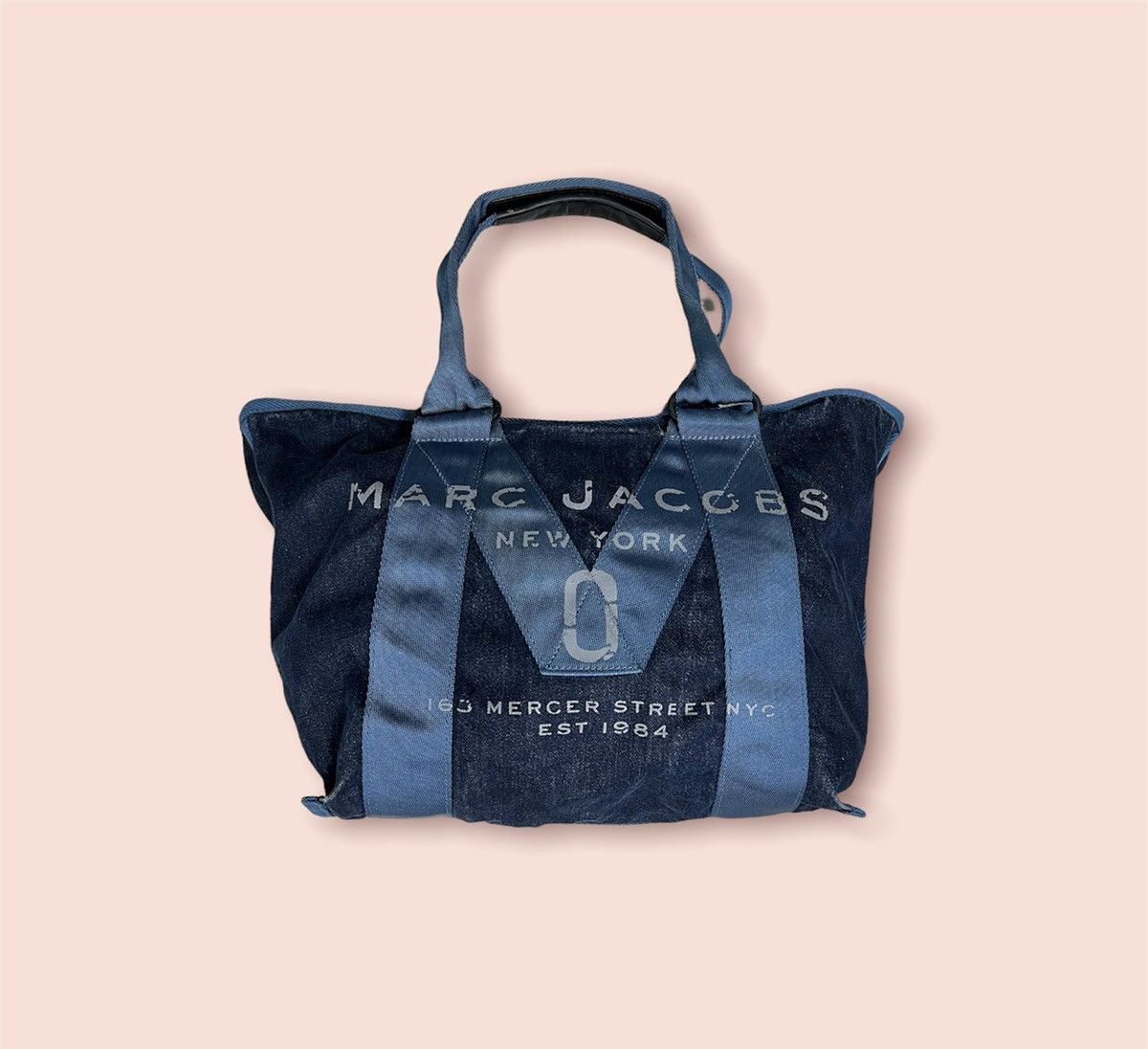Marc Jacobs × Marc by Marc Jacobs MARC JACOBS NEW LOGO DENIM SHOULDER TOTE Size ONE SIZE - 1 Thumbnail