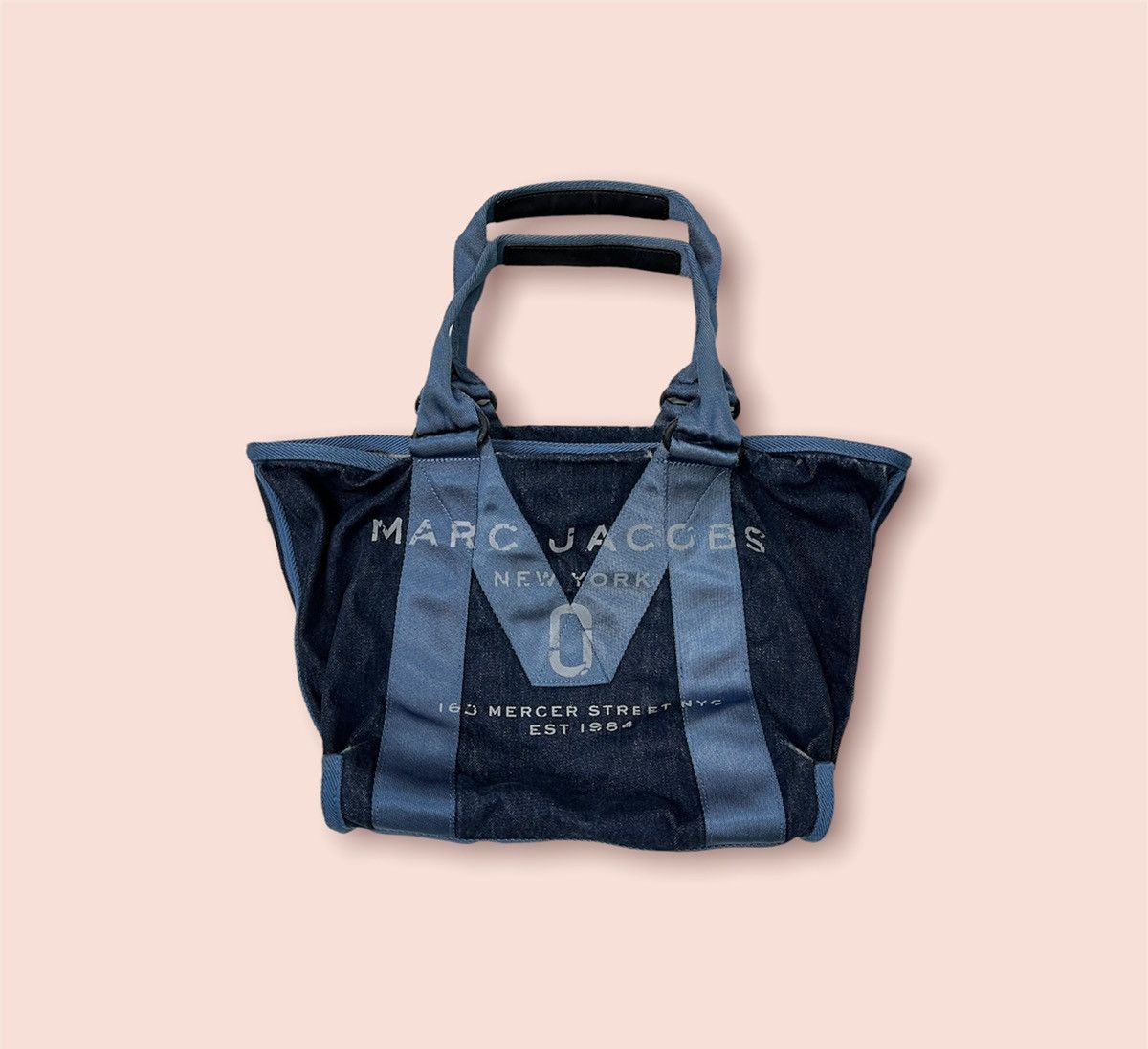 Marc Jacobs × Marc by Marc Jacobs MARC JACOBS NEW LOGO DENIM SHOULDER TOTE Size ONE SIZE - 24 Thumbnail