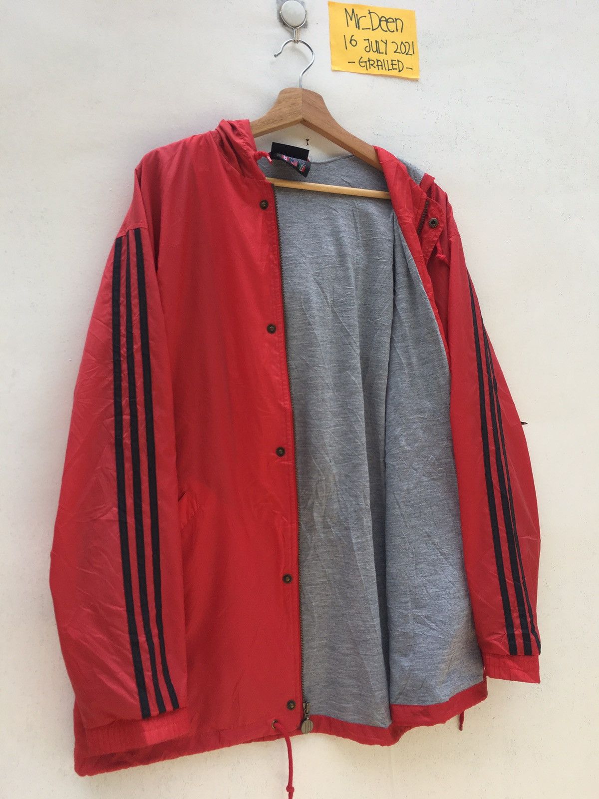 Adidas Vintage Adidas Windbreaker Hoodie Size US L / EU 52-54 / 3 - 10 Thumbnail