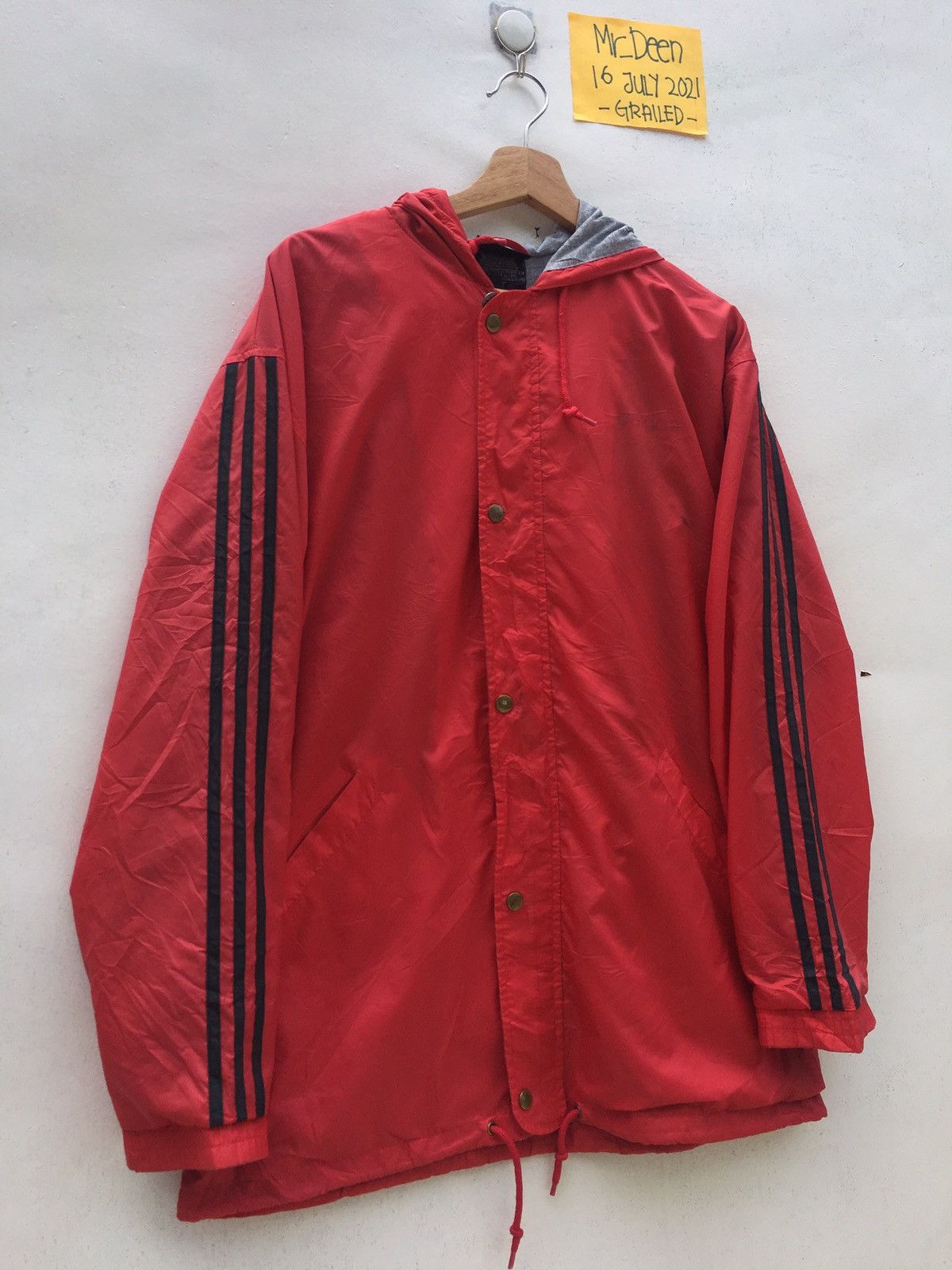 Adidas Vintage Adidas Windbreaker Hoodie Size US L / EU 52-54 / 3 - 2 Thumbnail