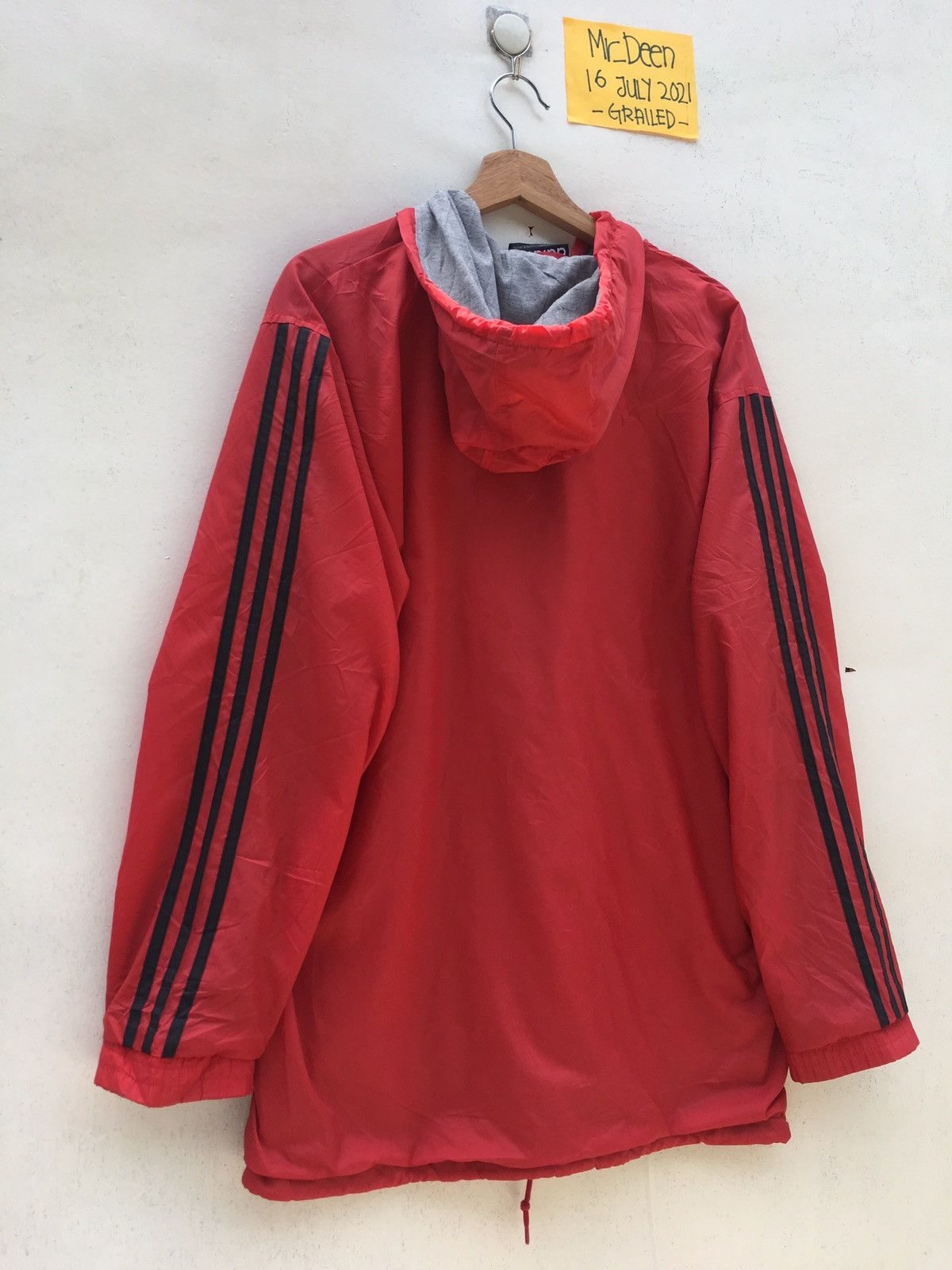 Adidas Vintage Adidas Windbreaker Hoodie Size US L / EU 52-54 / 3 - 13 Thumbnail