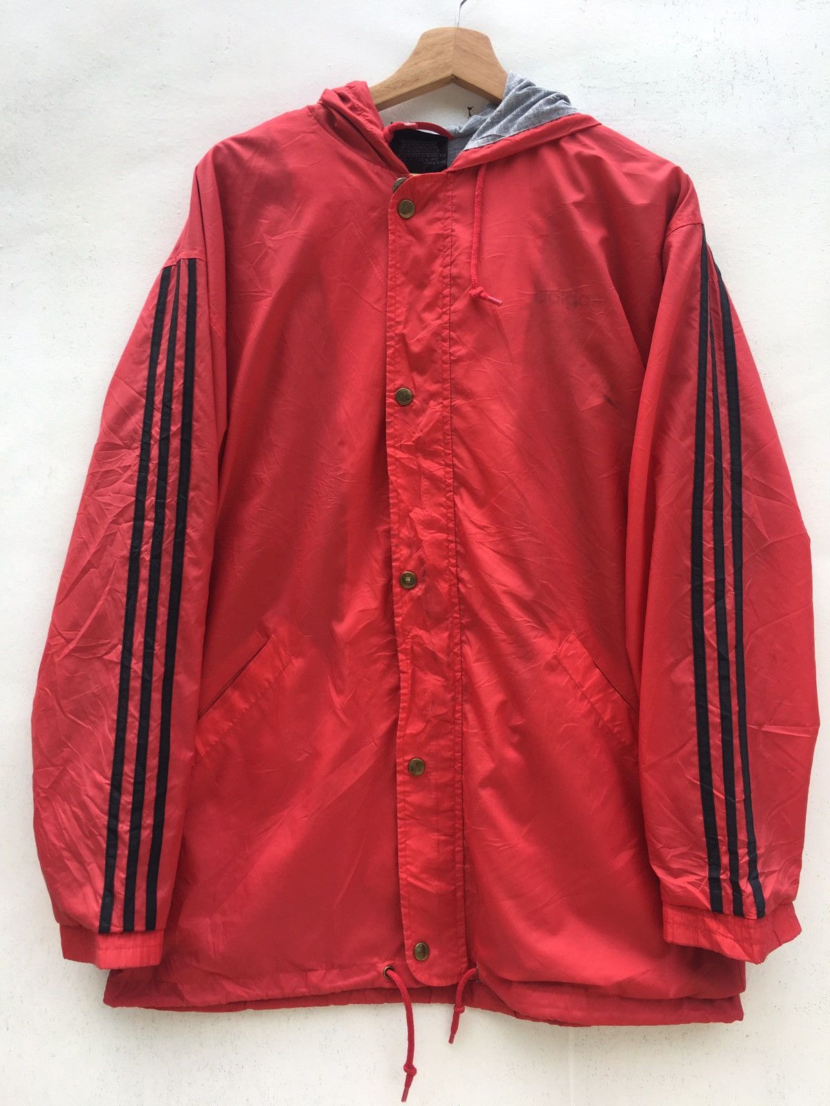 Adidas Vintage Adidas Windbreaker Hoodie Size US L / EU 52-54 / 3 - 4 Thumbnail